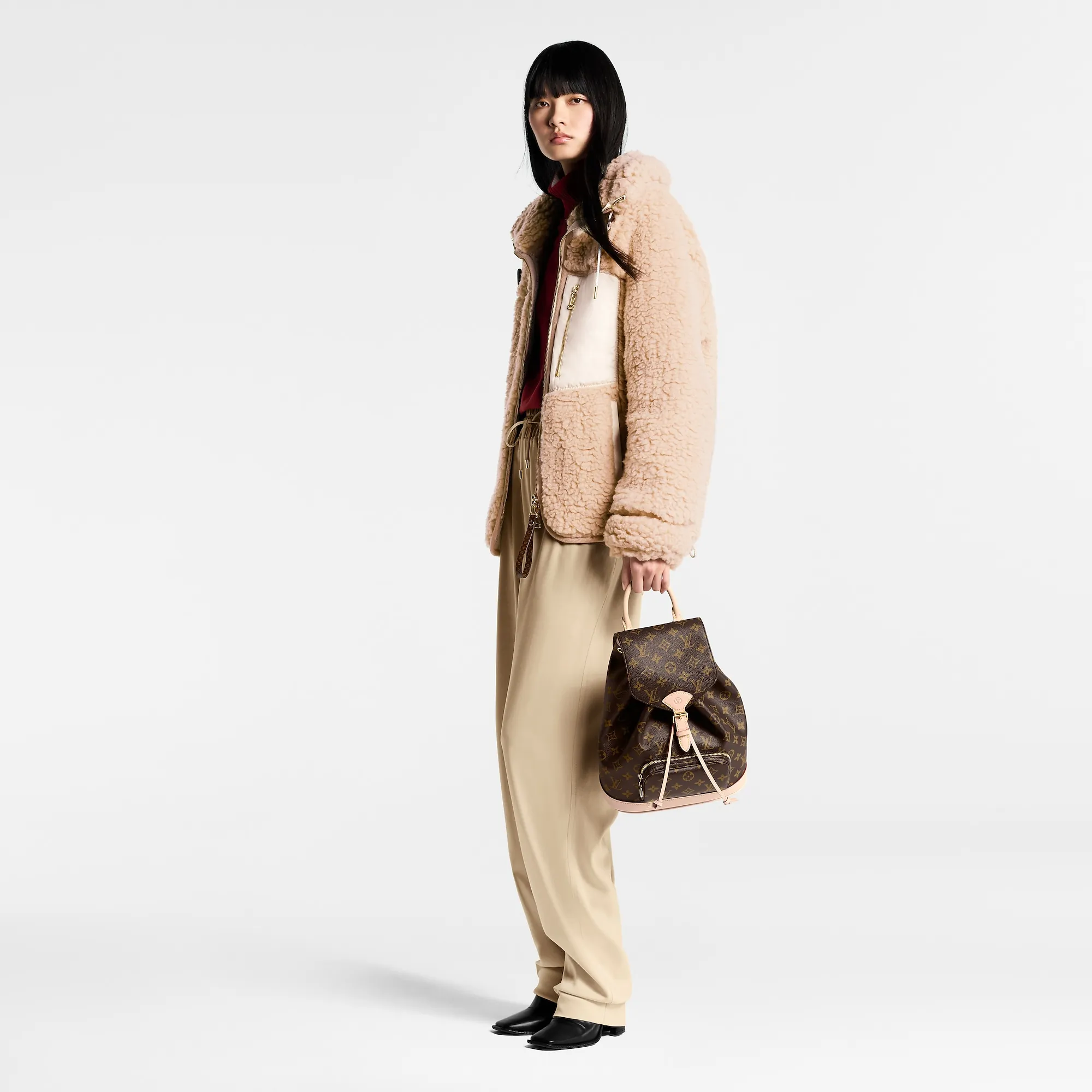 Louis Vuitton New Montsouris PM Backpack LV Monogram M11198