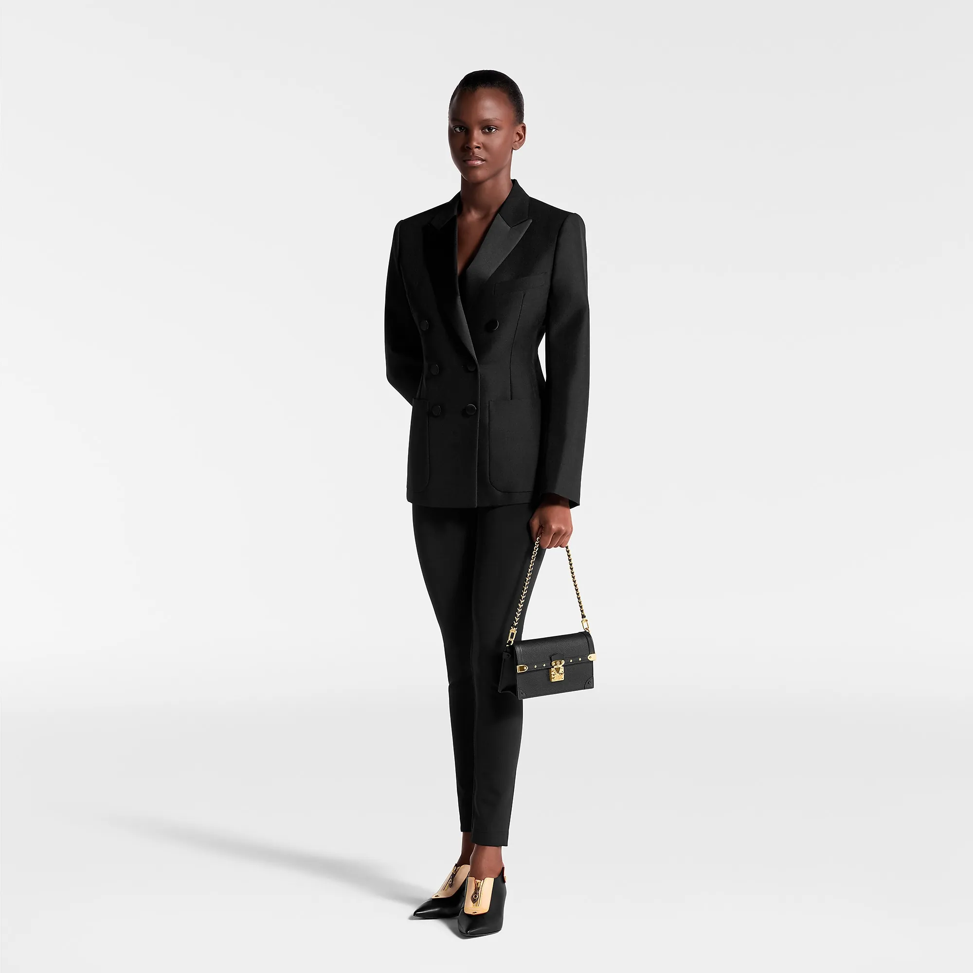 Louis Vuitton Trunk Chain Wallet - Women - Small Leather Goods M11215 Black