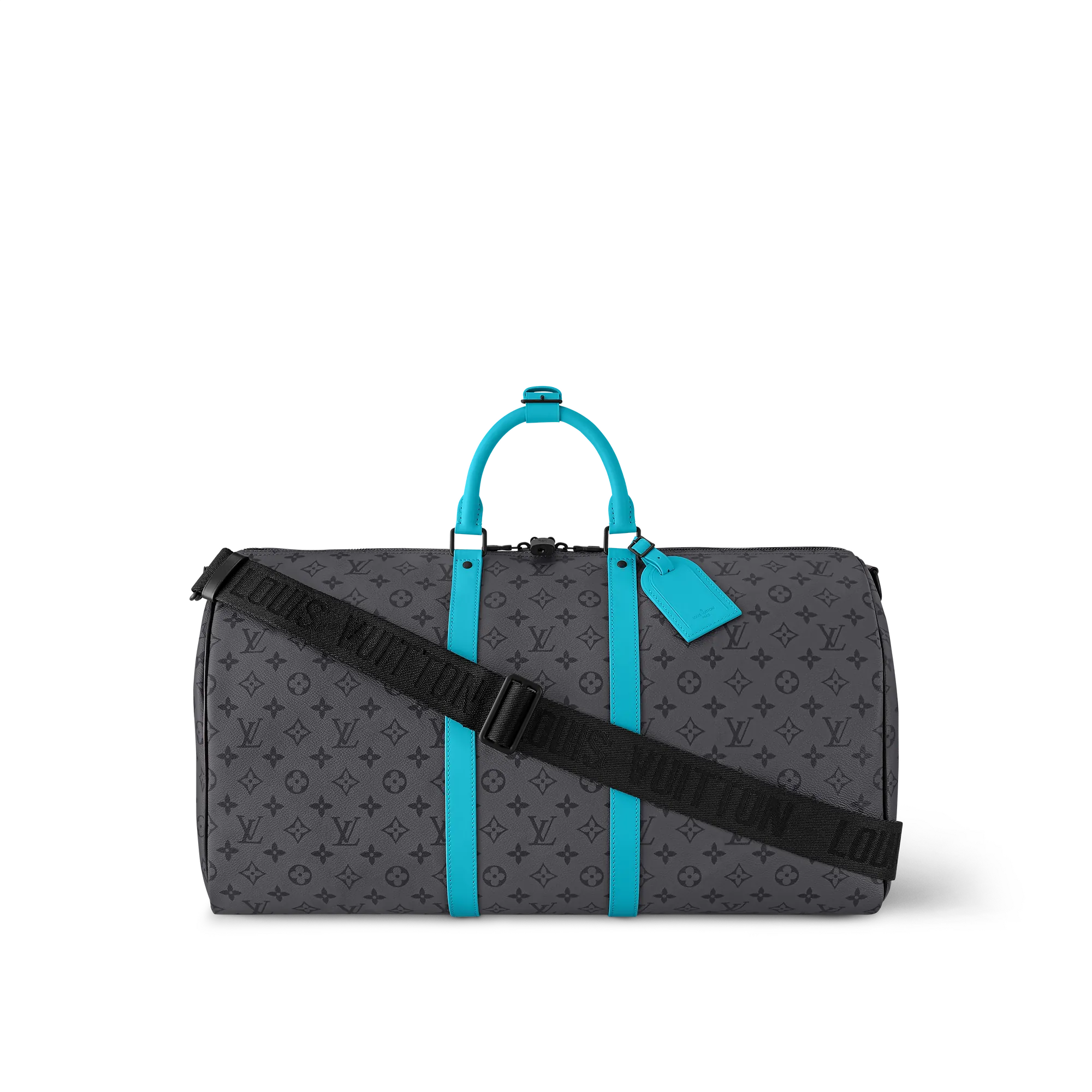 Louis Vuitton Keepall Bandoulière 55 Monogram Eclipse Canvas - Men - Travel M11480 Louis Vuitton Keepall Bandoulière 55 Monogram Eclipse Canvas - Men - Travel M11480