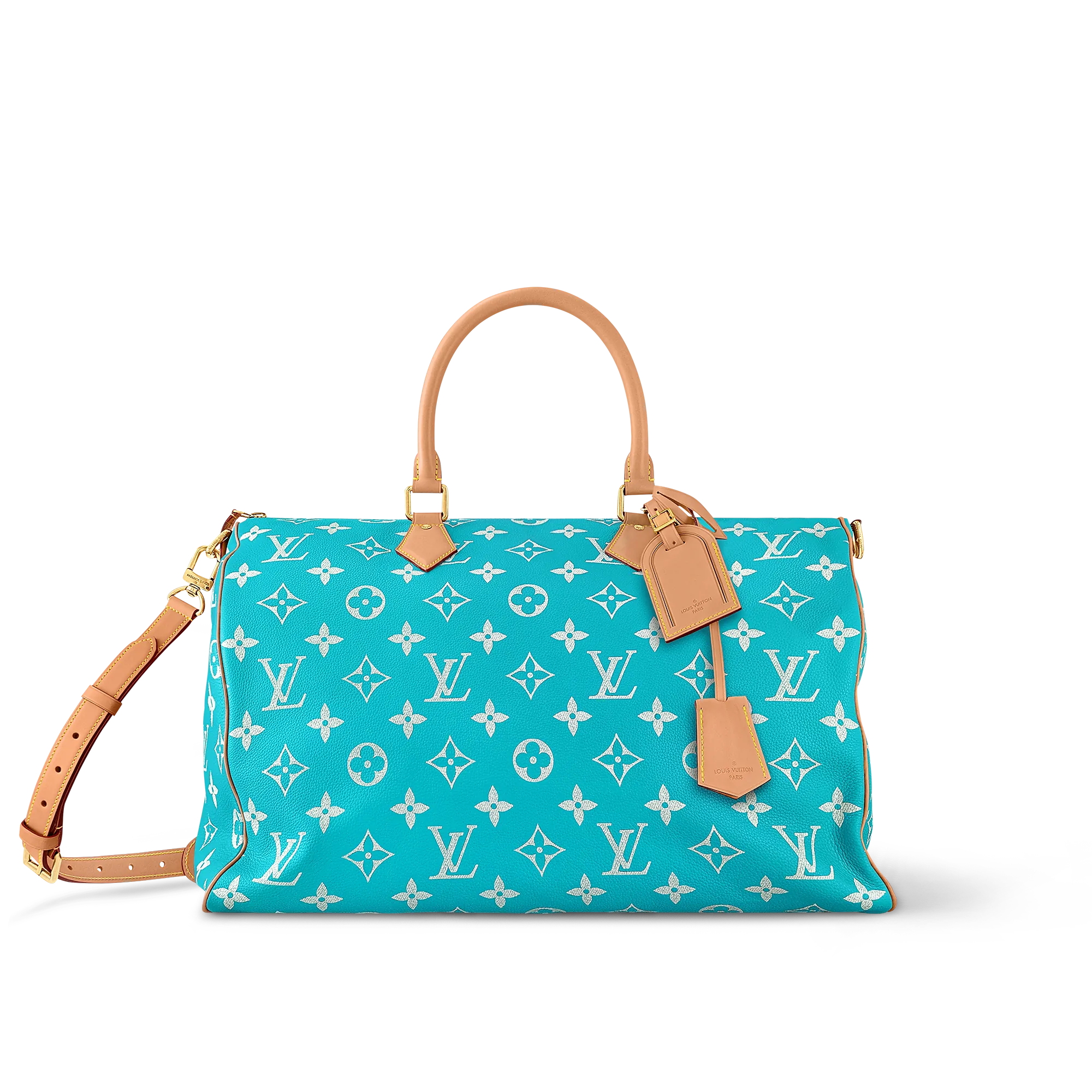 Louis Vuitton Speedy P9 Bandoulière 50 Autres Cuirs Monogram - Les Extraordinaires - Leather Goods and Travel M11565 Turquoise