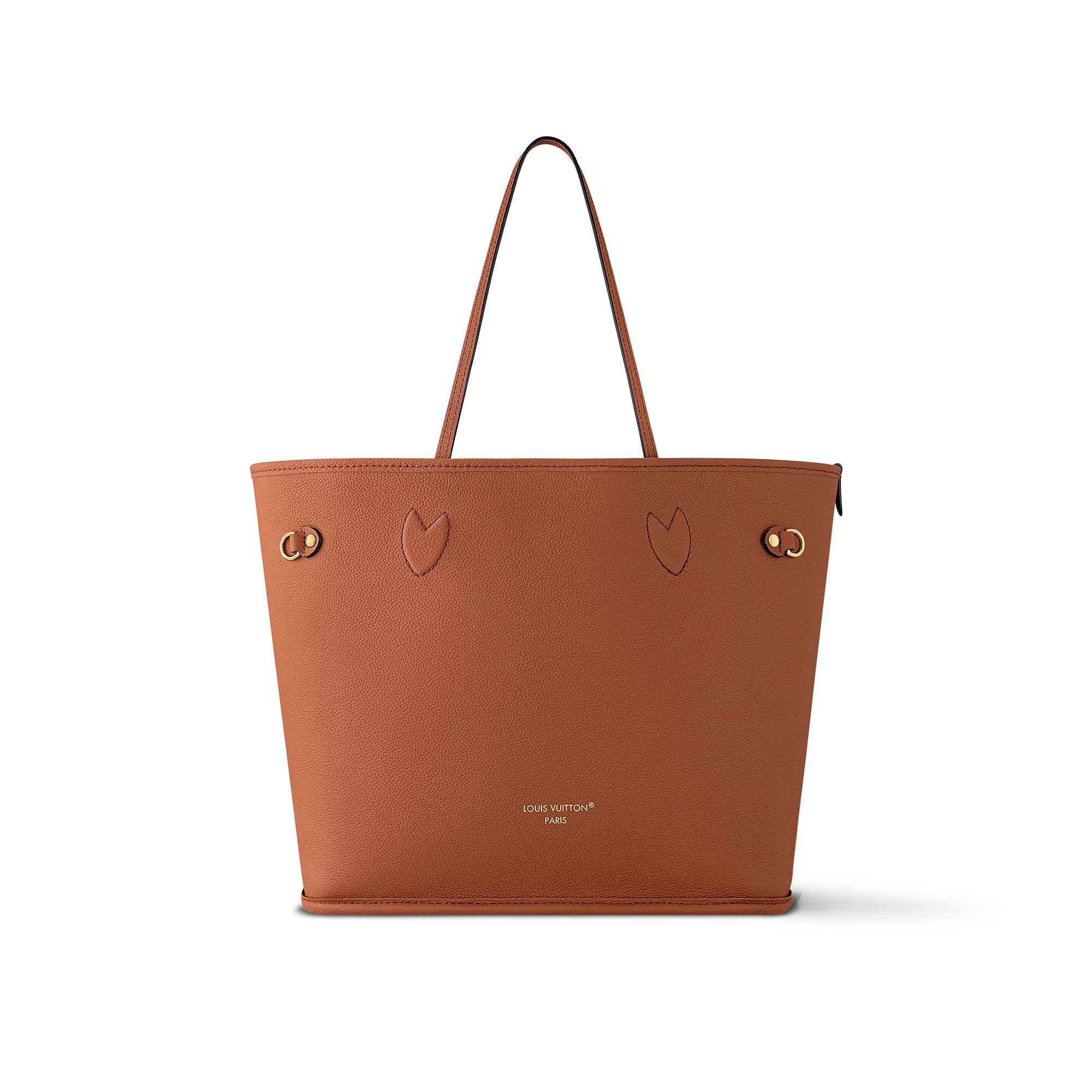 Louis Vuitton Neverfull MM Inside Out Leather Tote M12061 Tan