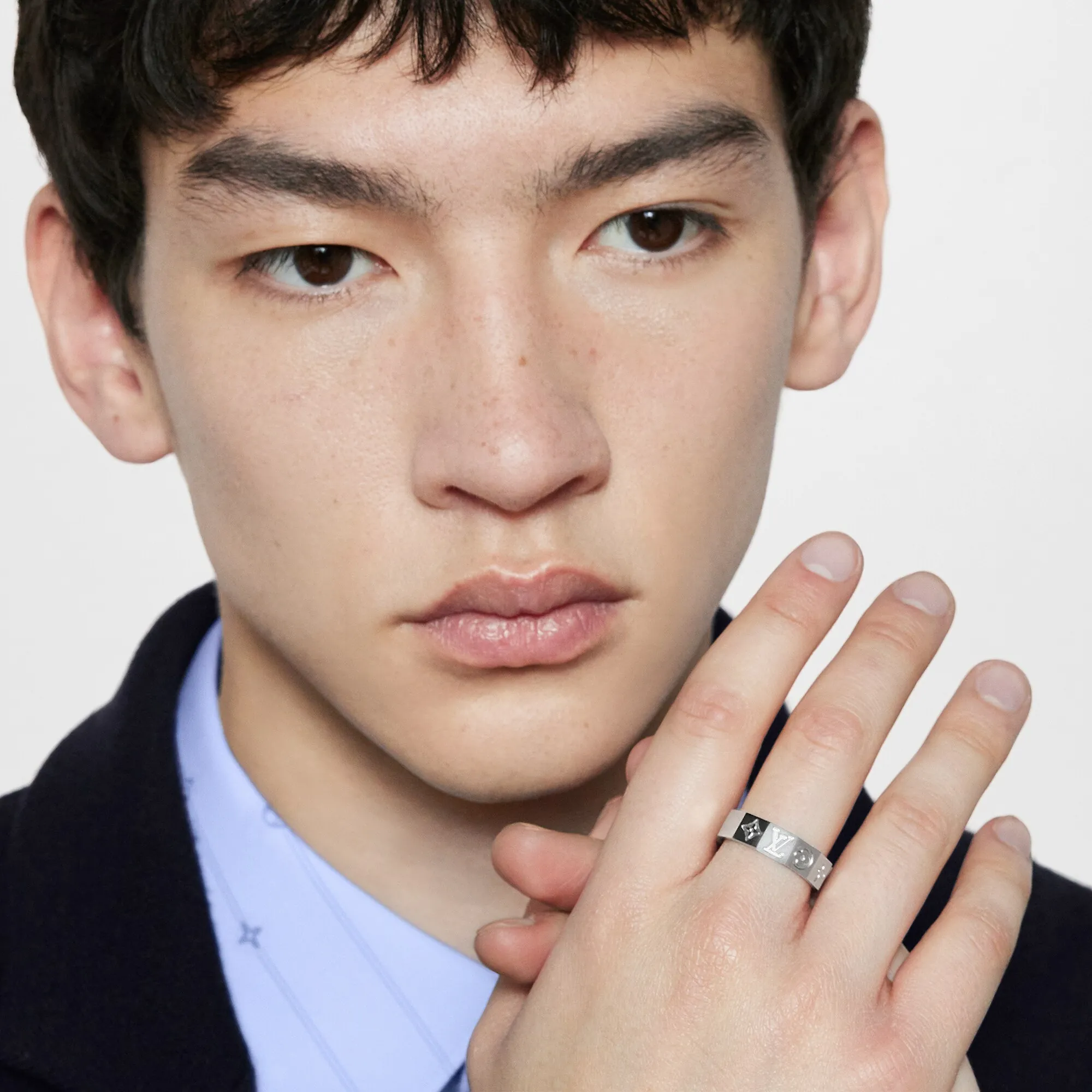 Louis Vuitton MNG Cubes Ring S00 - Men - Fashion Jewelry M1208S