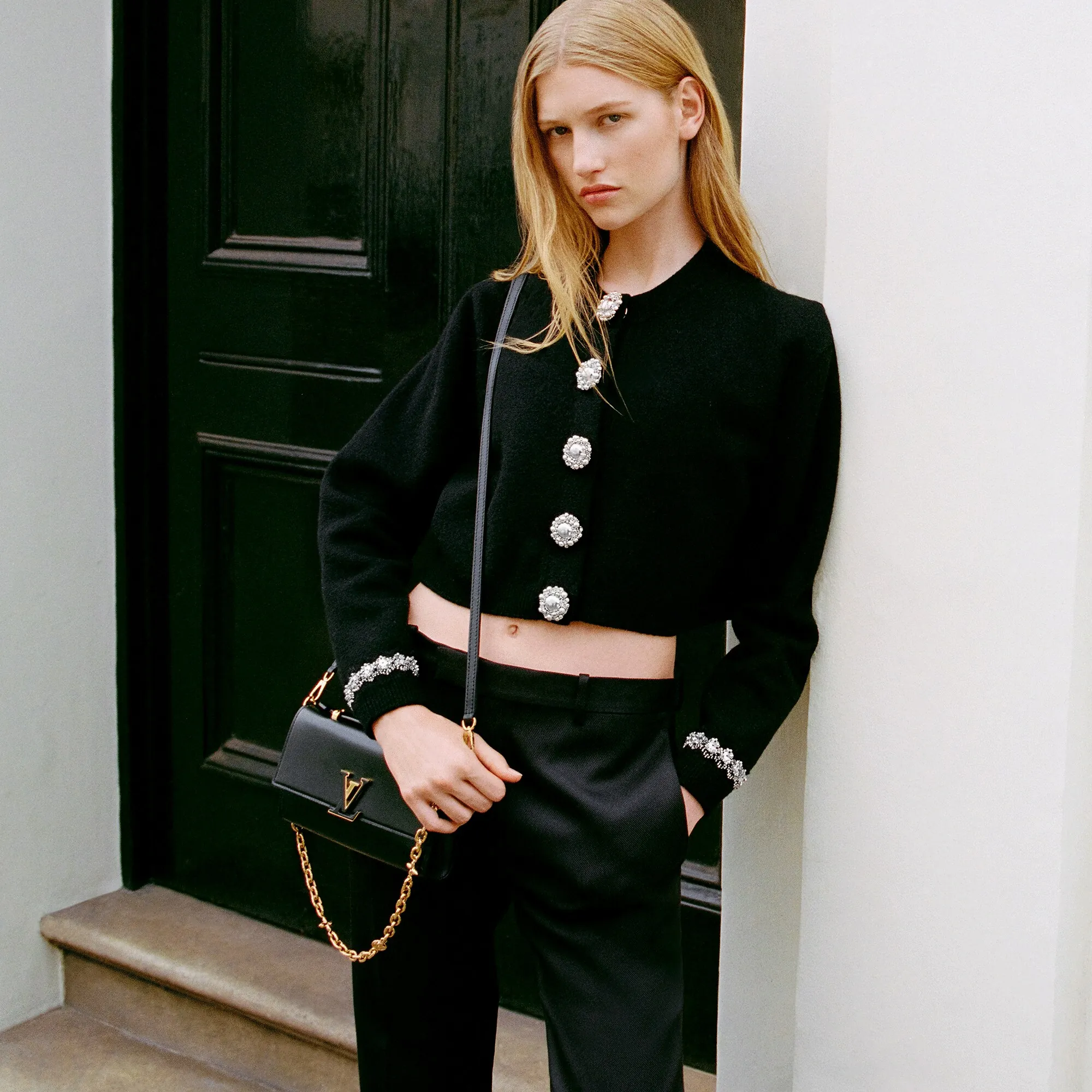 Louis Vuitton Wallet On Chain Capucines Capucines - Women - Small Leather Goods M12143 Black