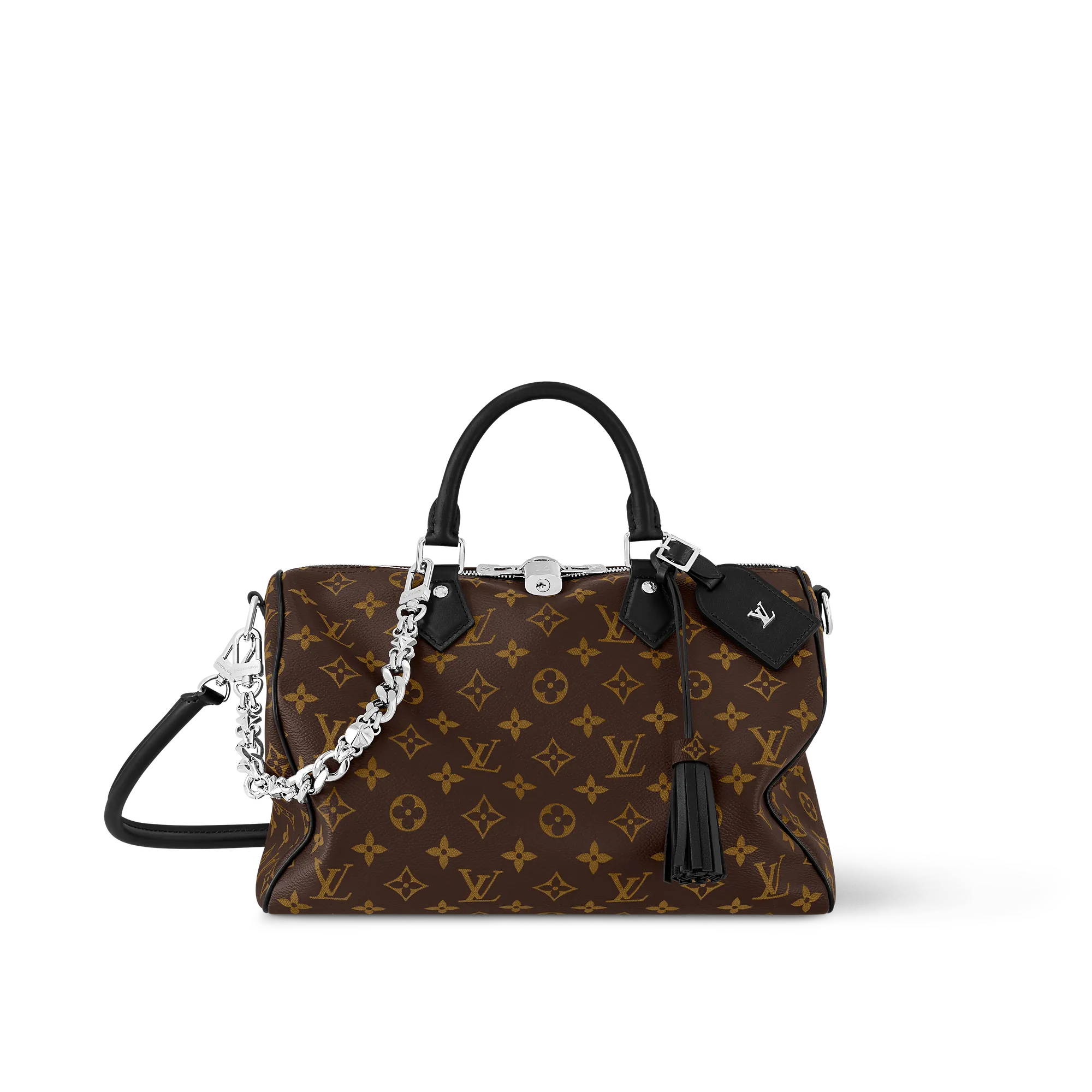 Louis Vuitton Speedy Soft 30 Dark Monogram - Women - Handbags M12243