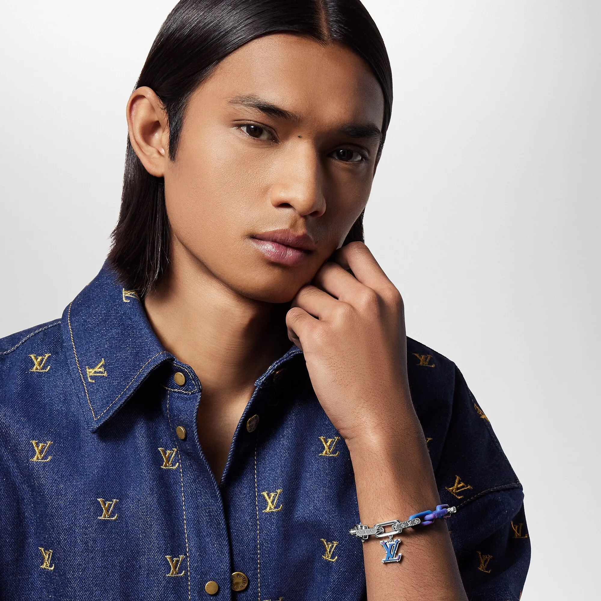 Louis Vuitton Monogram Chain Bracelet S00 - Men - Fashion Jewelry M1229L