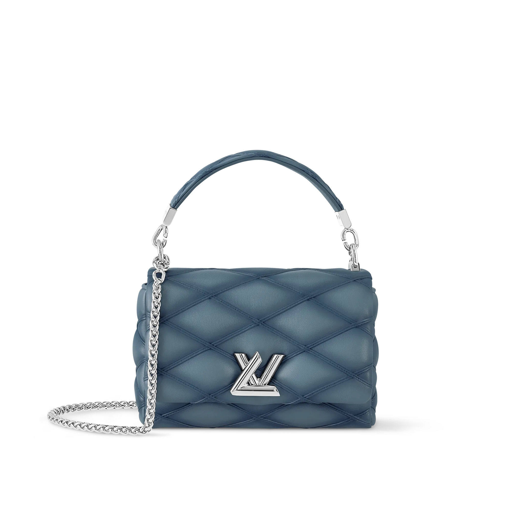 Louis Vuitton GO - 14 PM Malletage - Women - Handbags M12434 Bleu Denim