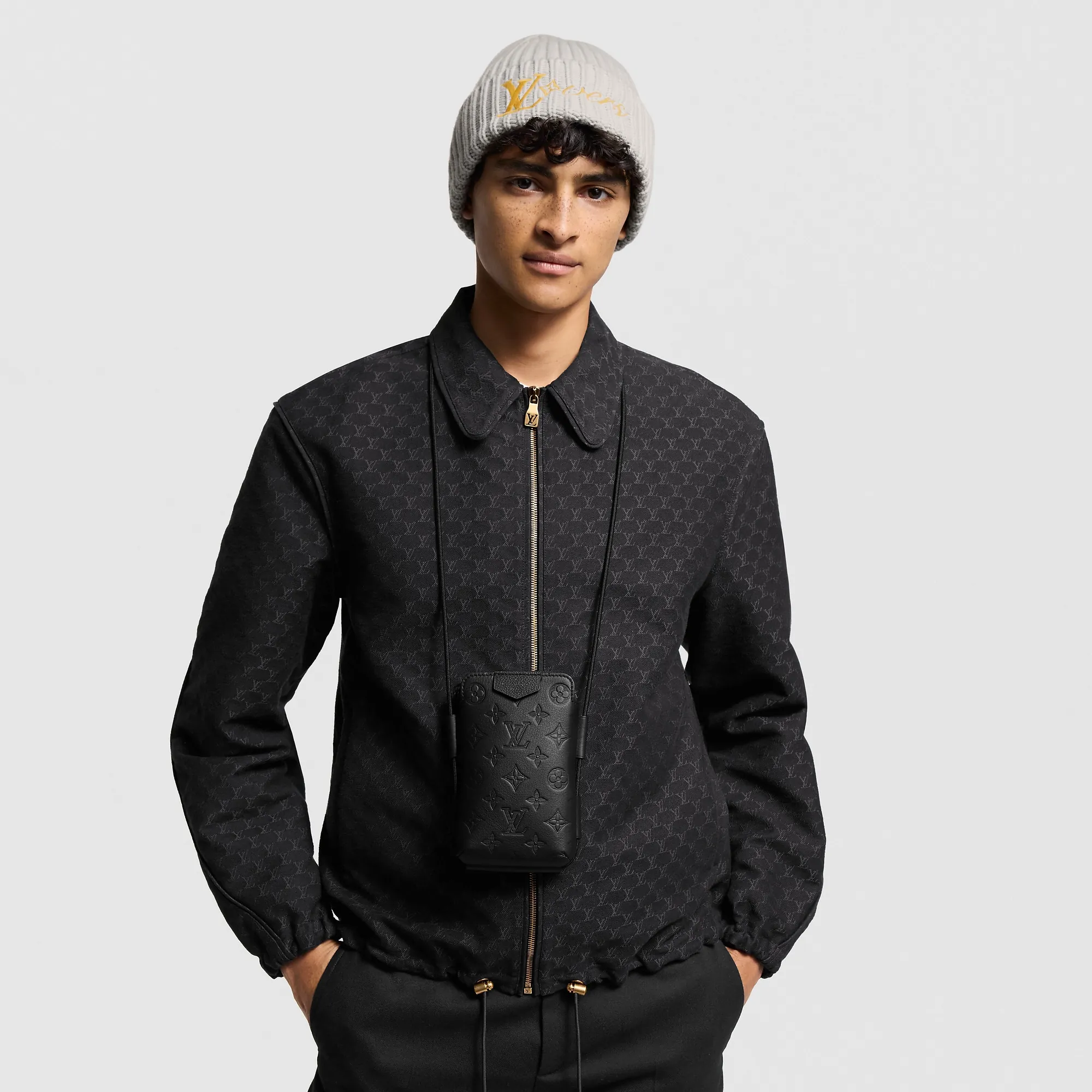 Louis Vuitton Lace Up Pouch G65 - Men - Bags M12601 Monogram Shadow