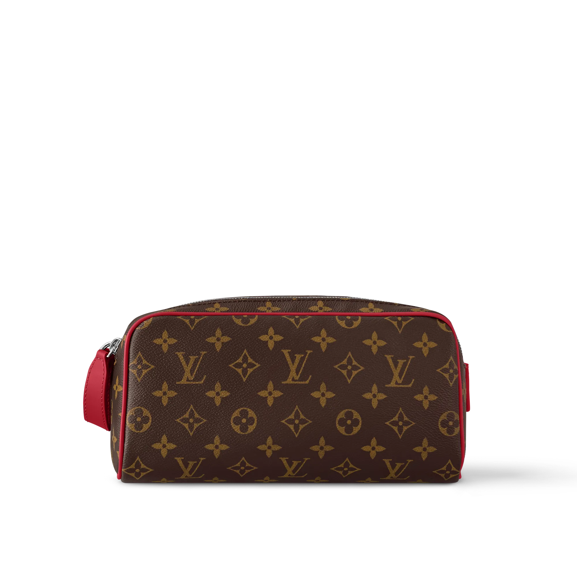 Louis Vuitton Dopp Kit Monogram Macassar Canvas - Men - Travel M12640 Sari Red