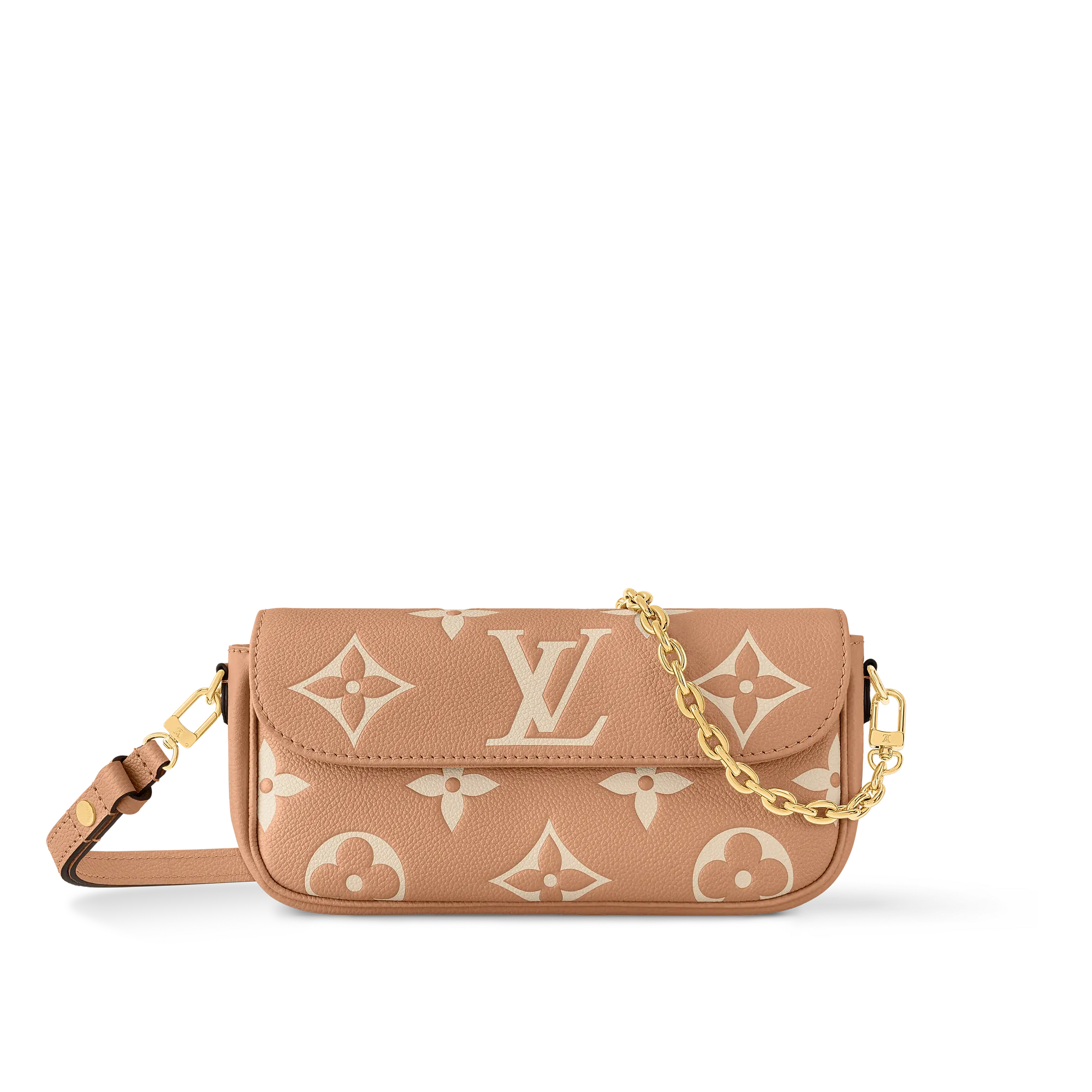 Louis Vuitton Wallet On Chain Ivy Monogram Empreinte Leather - Women - Small Leather Goods M12758 Arizona / Crème