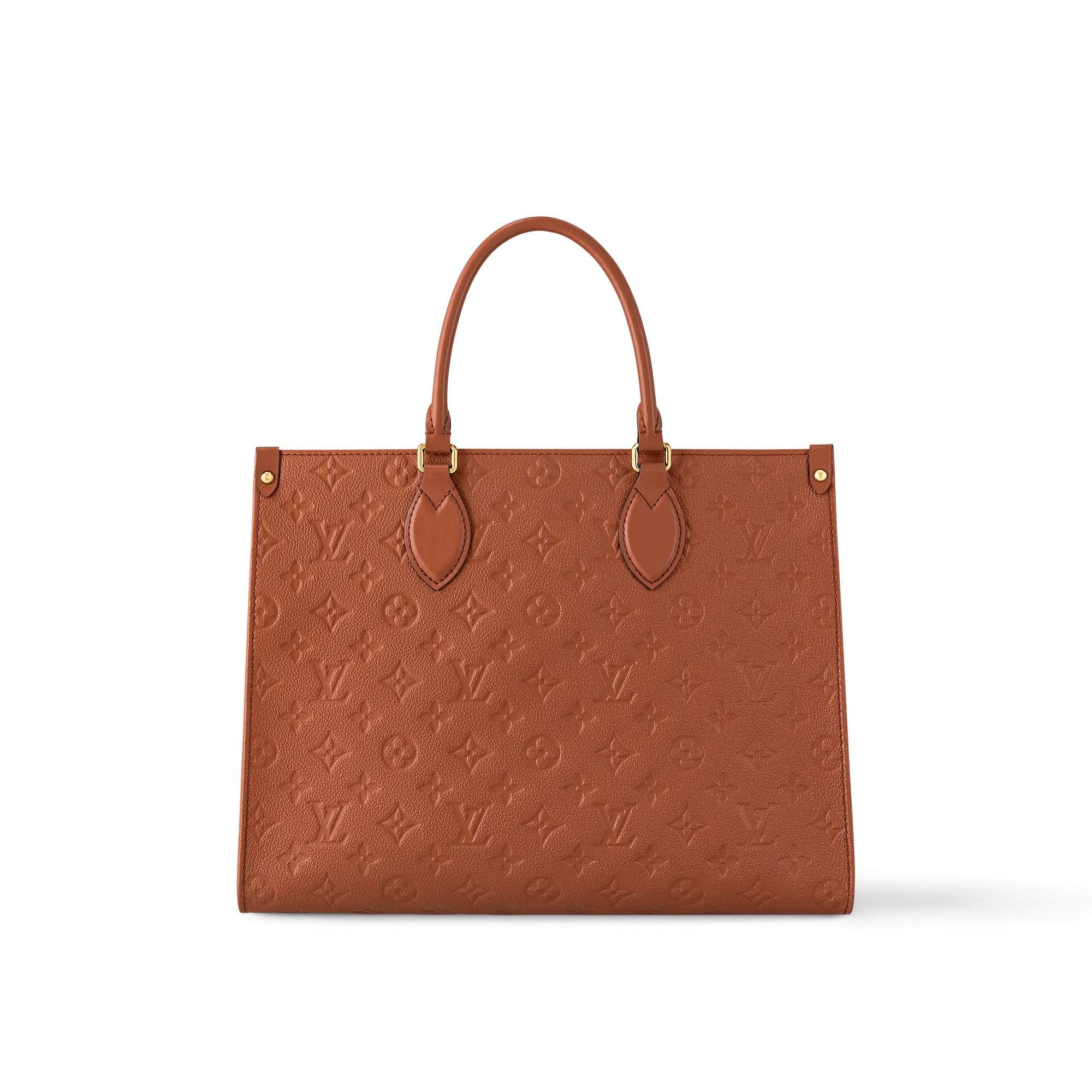Louis Vuitton OnTheGo MM Monogram Empreinte Leather - Women - Handbags M12775 Cognac