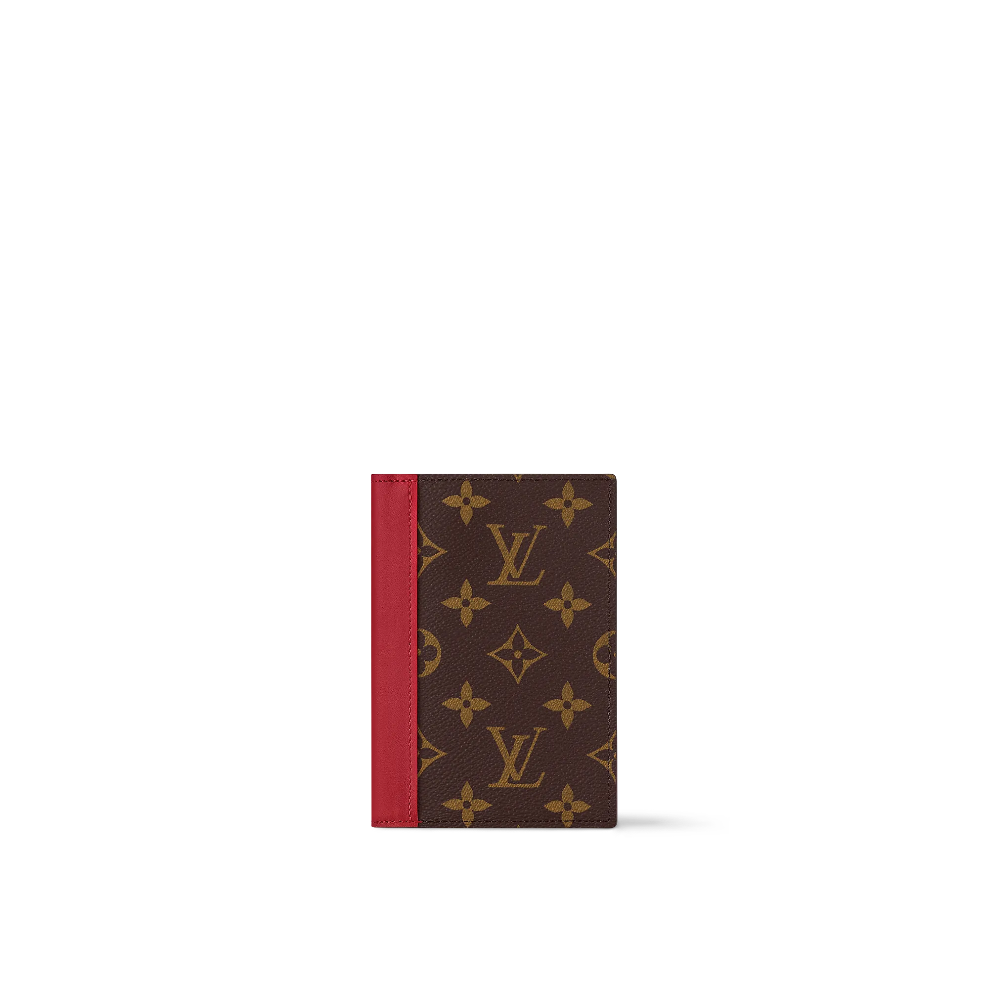 Louis Vuitton Passport Cover Monogram Macassar Canvas - Men - Travel M12824 Sari Red