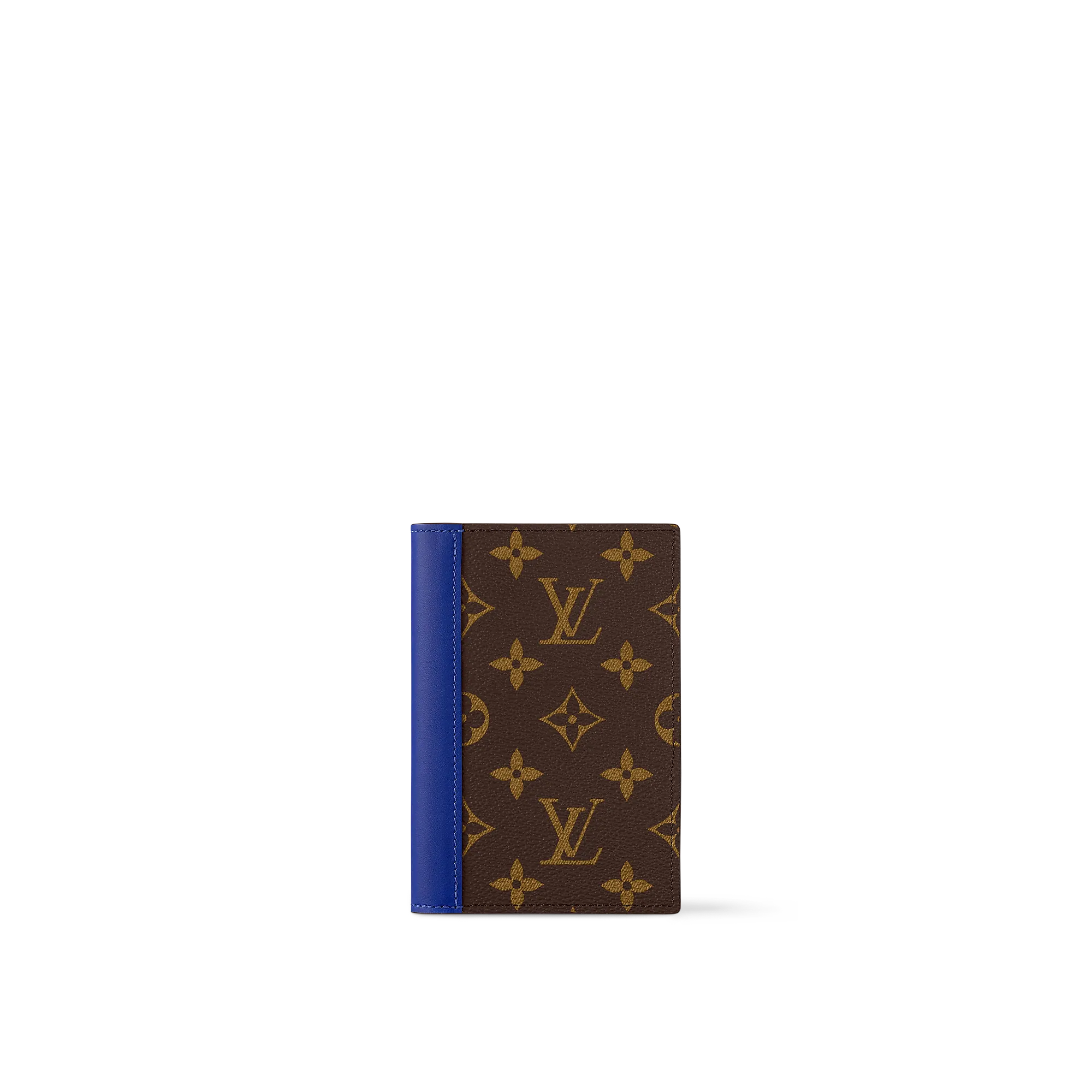 Louis Vuitton Passport Cover Monogram Macassar Canvas - Men - Travel M12826 Indigo Blue