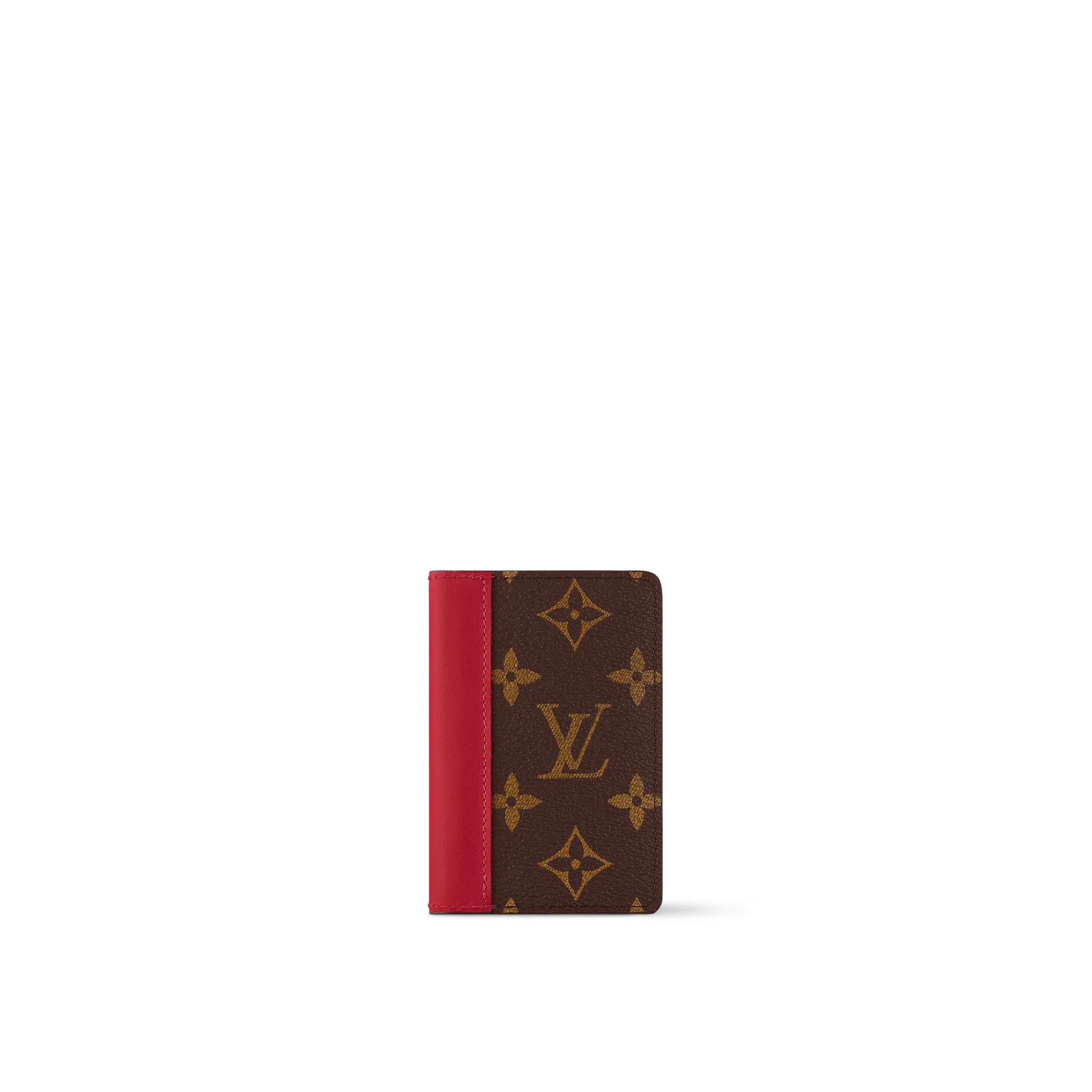 Louis Vuitton Pocket Organizer Monogram Macassar Canvas - Men - Small Leather Goods M12830 Sari Red