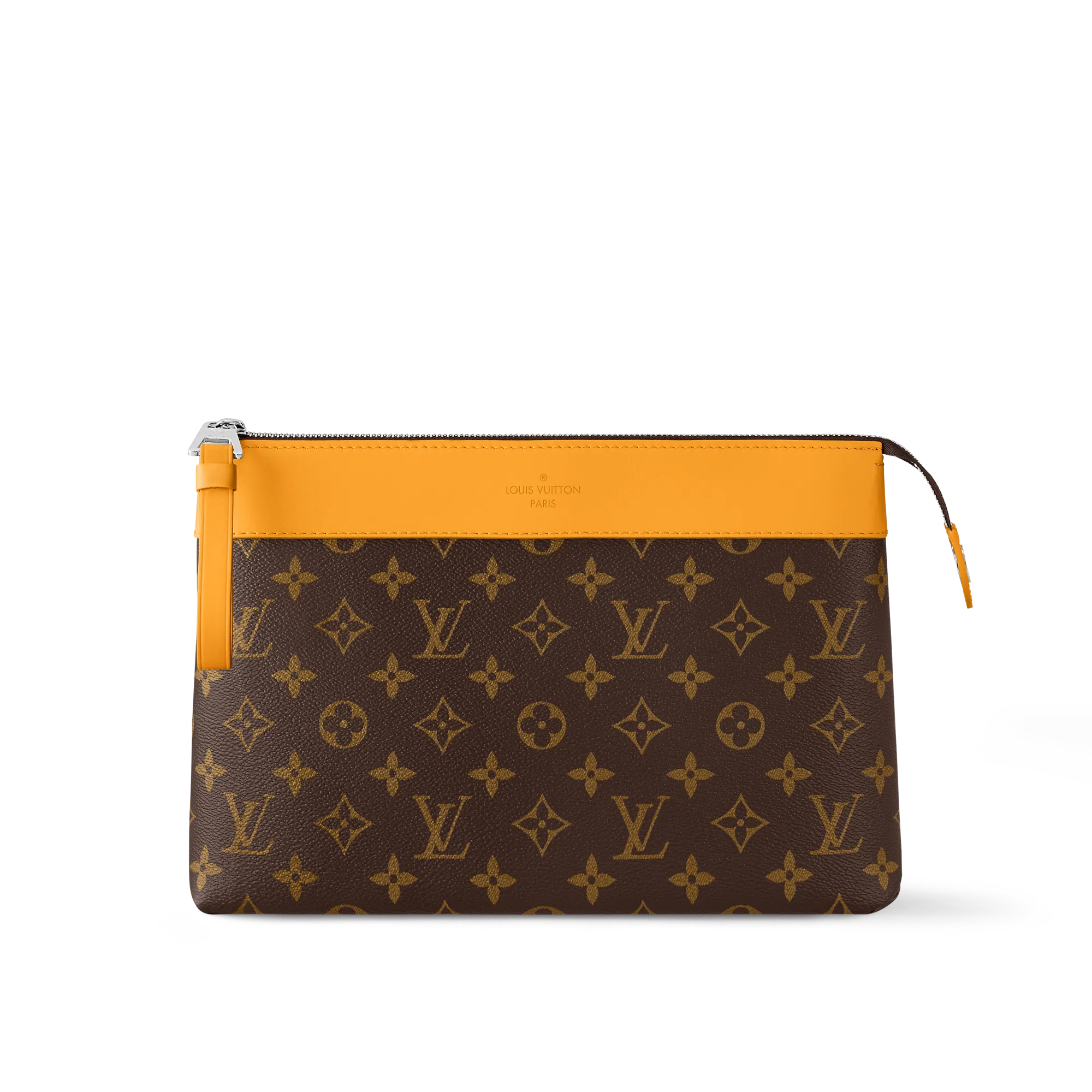 Louis Vuitton Pochette Voyage Souple Monogram Macassar Canvas - Holiday Gifts - Holiday Gifts for Him M13198 Safran Yellow