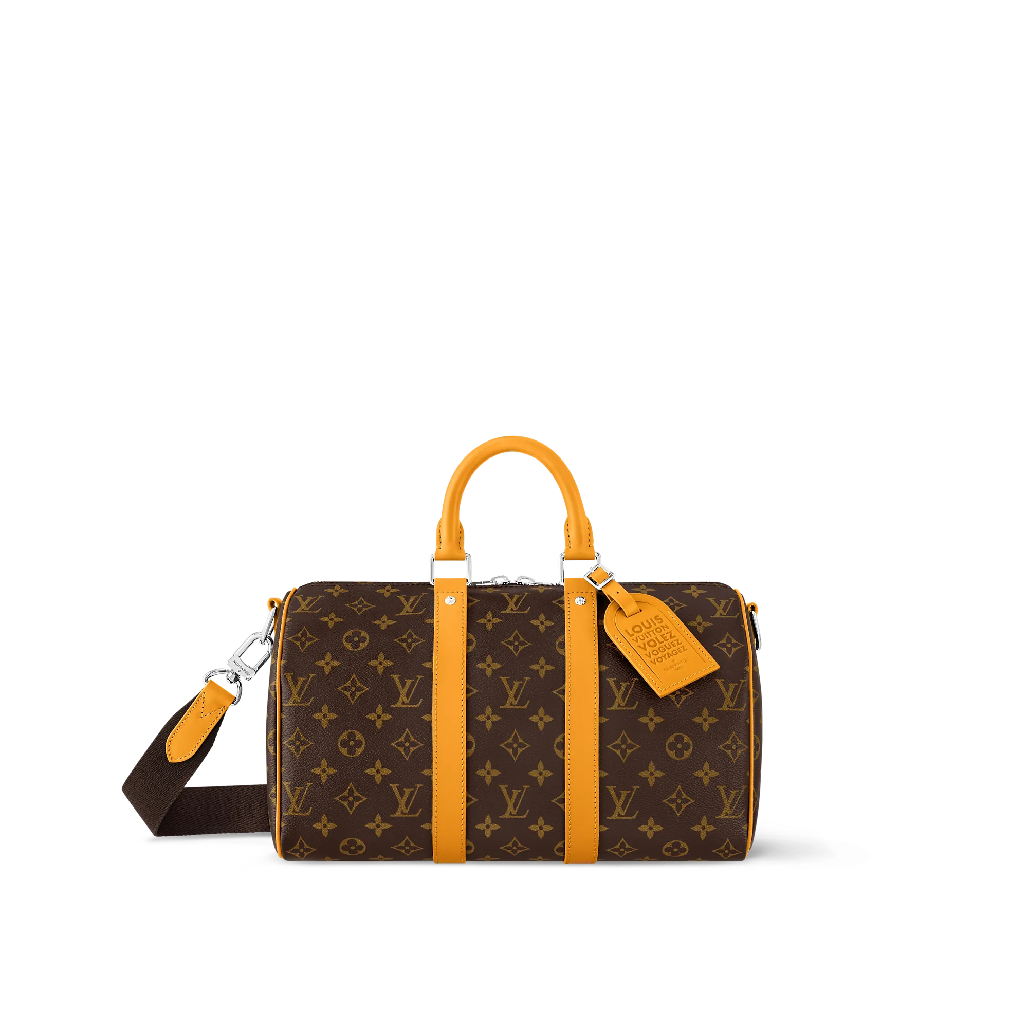 Louis Vuitton Keepall Bandoulière 35 Monogram Macassar Canvas - Men - Travel M13201 Safran Yellow