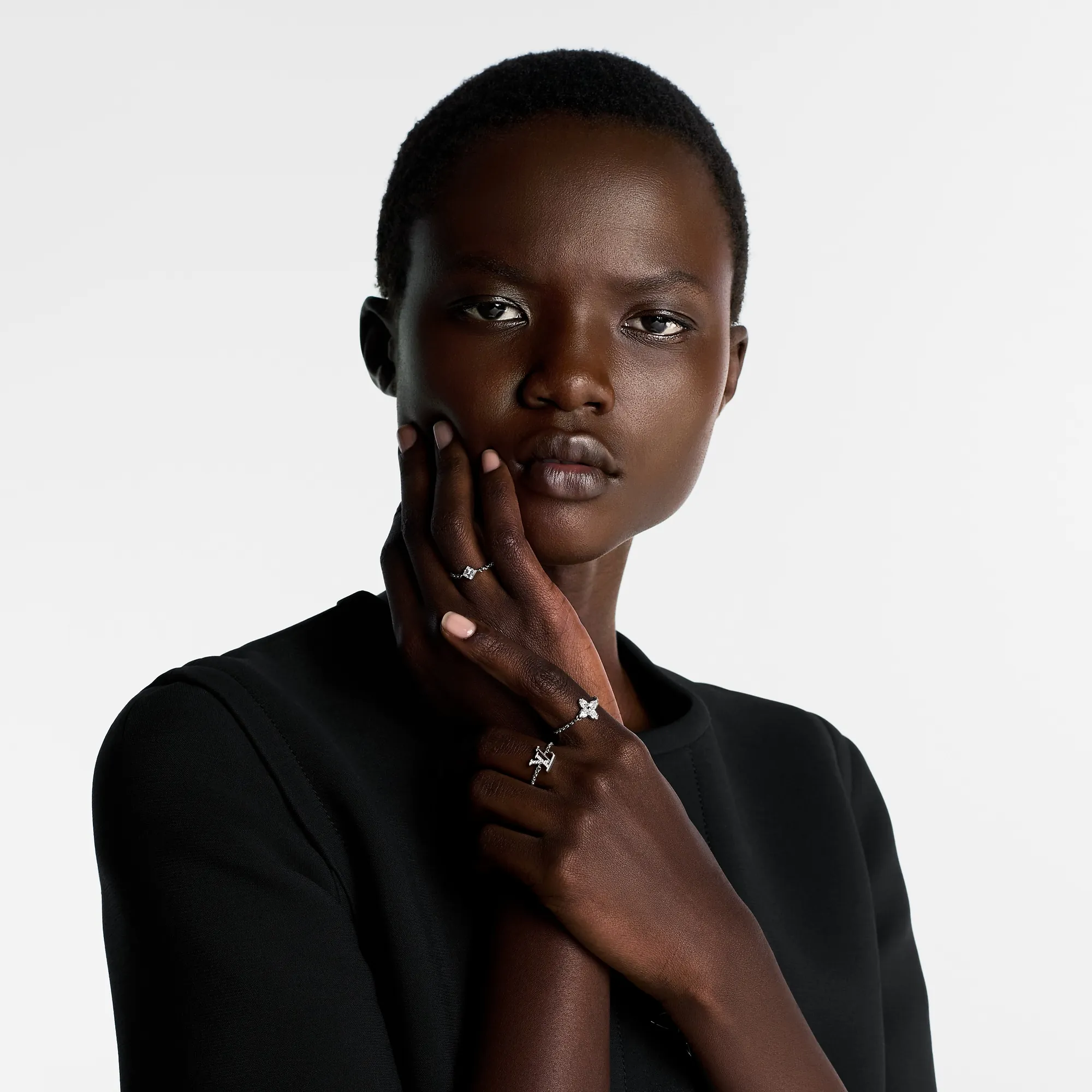 Louis Vuitton Lady LV Ring Set S00 - Women - Fashion Jewelry M1379M Palladium