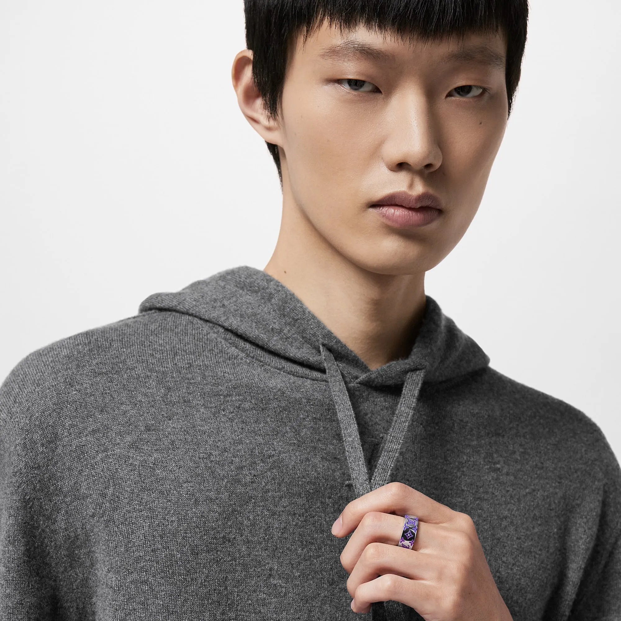 Louis Vuitton LV Mosaic Ring S00 - Men - Fashion Jewelry M1401L Purple