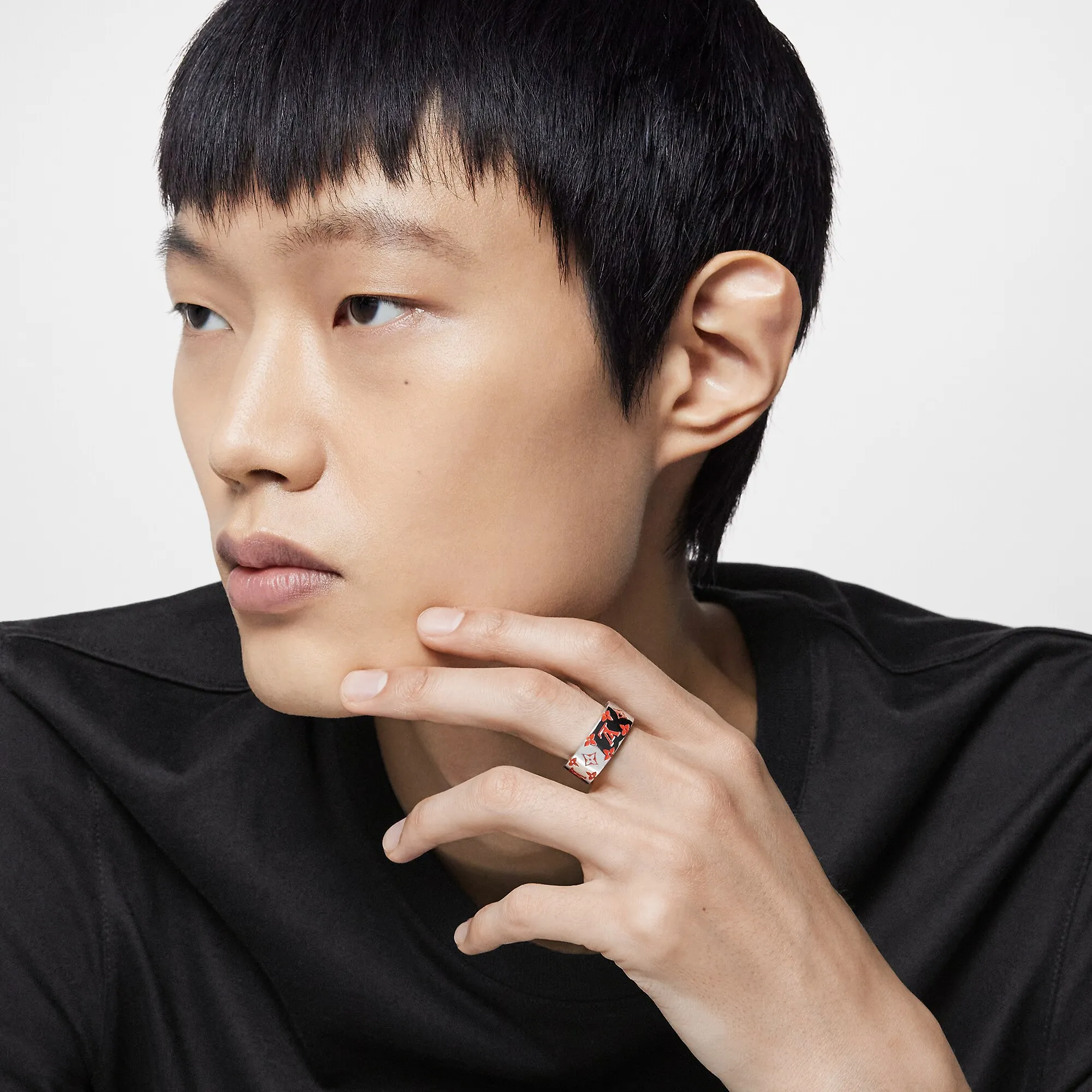 Louis Vuitton LV Mosaic Ring S00 - Men - Fashion Jewelry M1402L Orange