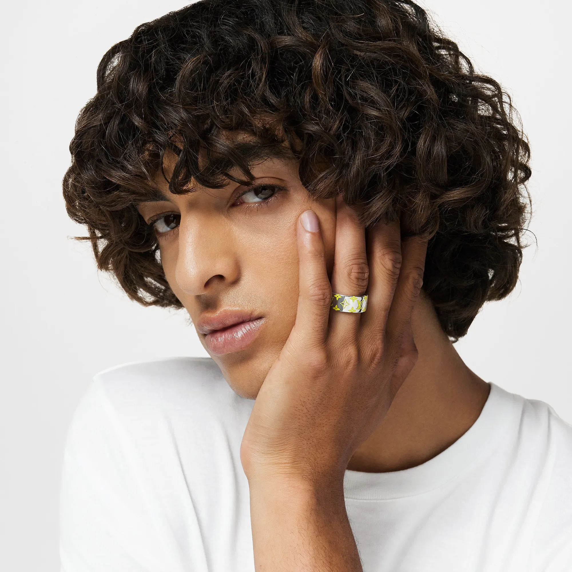 Louis Vuitton LV Mosaic Ring S00 - Men - Fashion Jewelry M1403L Yellow