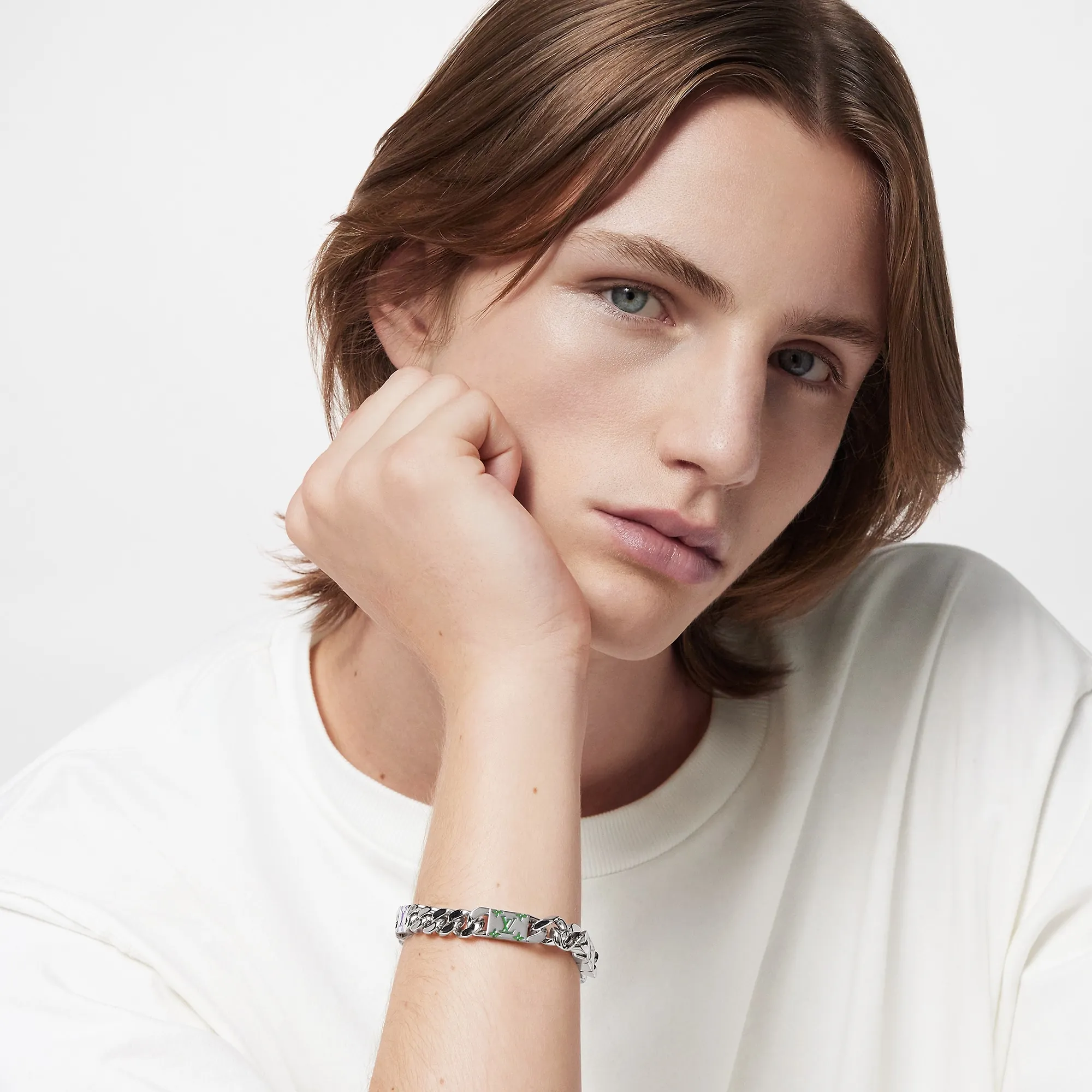 Louis Vuitton LV Mosaic Bracelet S00 - Men - Fashion Jewelry M1409M