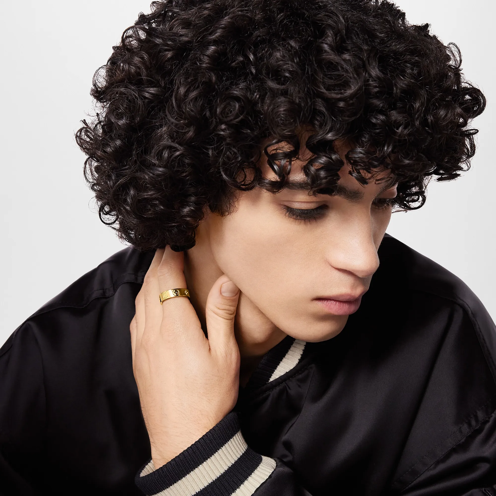 Louis Vuitton LV Mosaic Thin Ring S00 - Men - Fashion Jewelry M1505M