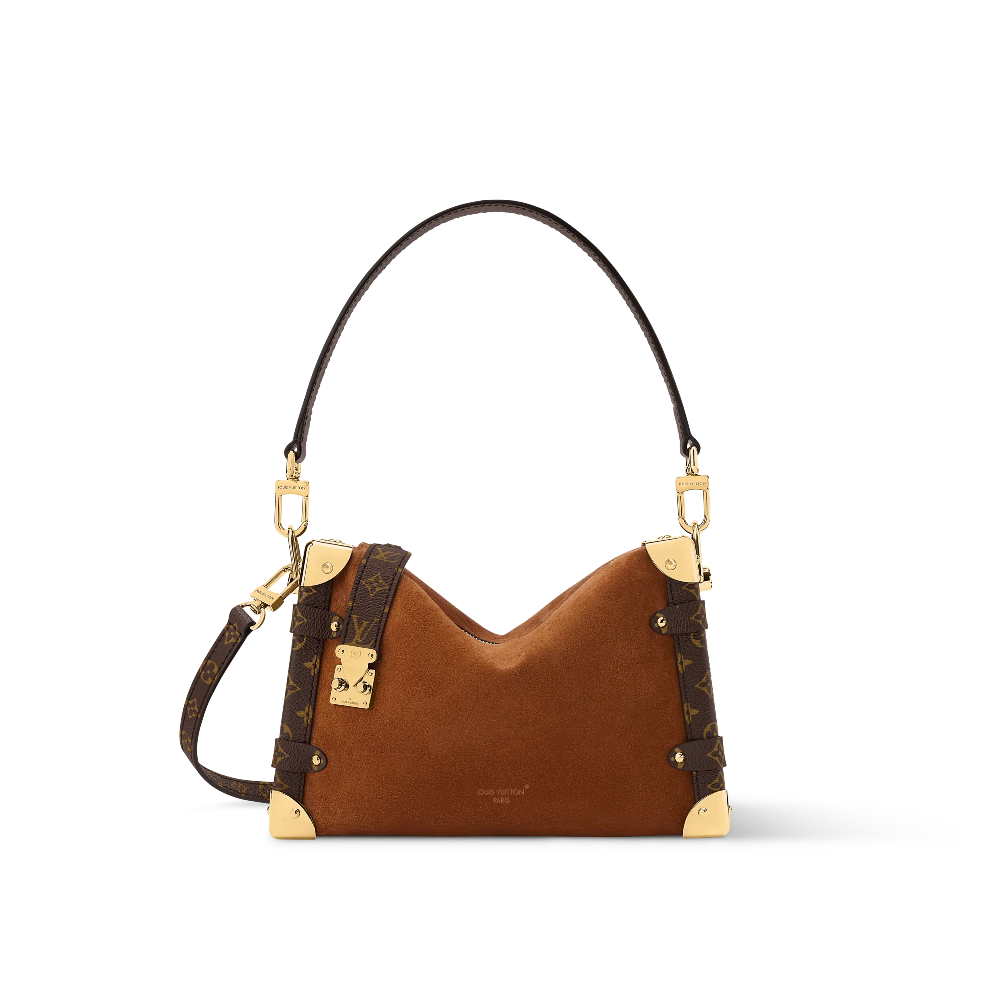 Louis Vuitton Side Trunk MM Buckskin suede - Bags and Wallets - Women's Bags M15072 Grey