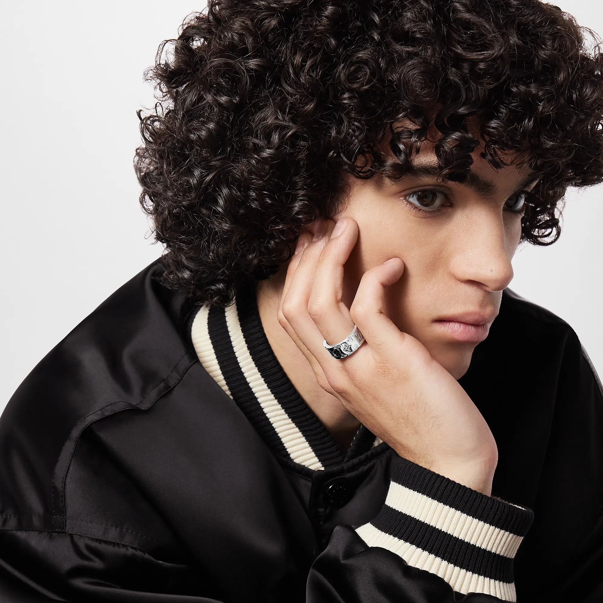 Louis Vuitton LV Mosaic Set of Rings S00 - Men - Fashion Jewelry M1508L Ruthenium