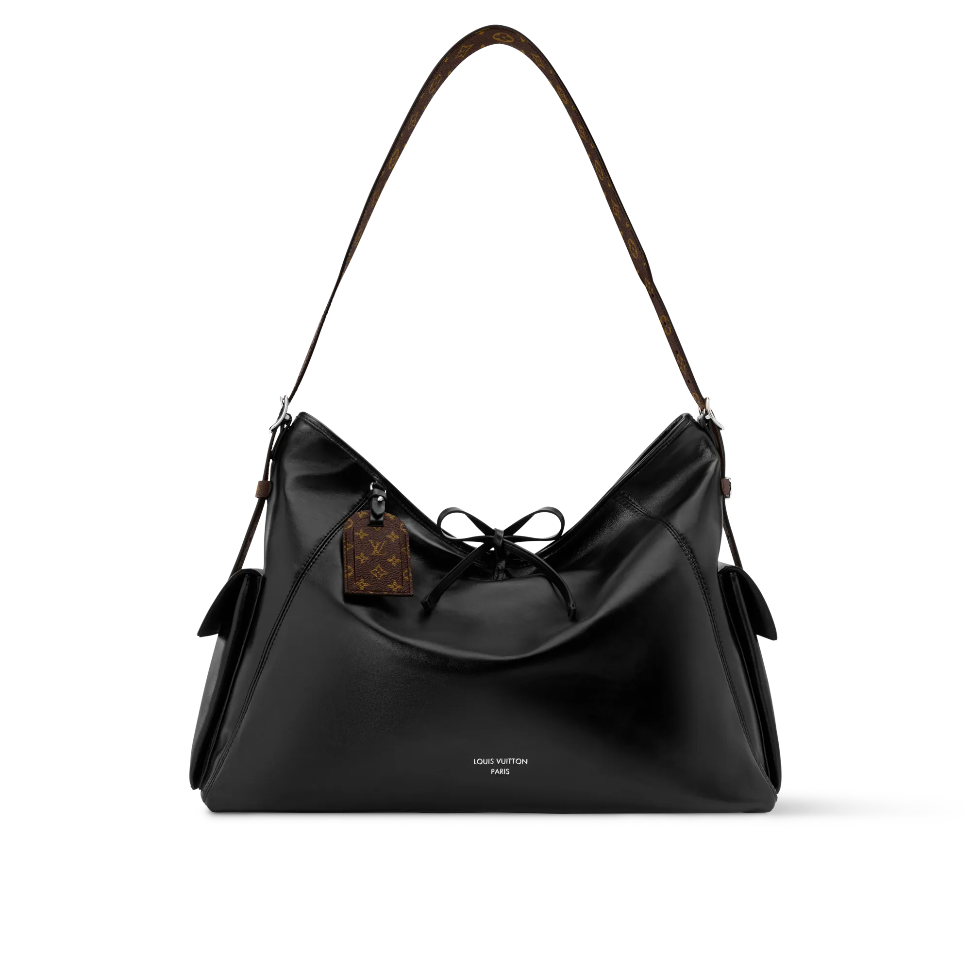 Louis Vuitton Carry All Travel Bag Lamb - Women - Travel M15175 Black Louis Vuitton Carry All Travel Bag Lamb - Women - Travel M15175 Black
