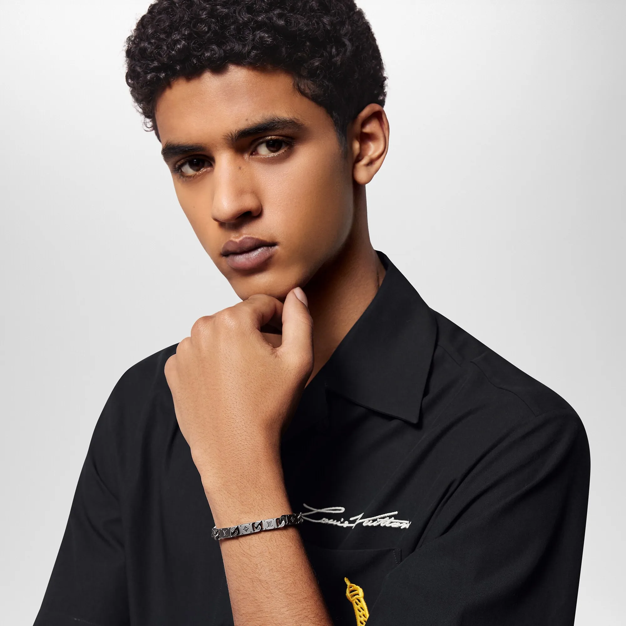 Louis Vuitton Monogram Tied Up Bracelet S00 - Men - Fashion Jewelry M1557M