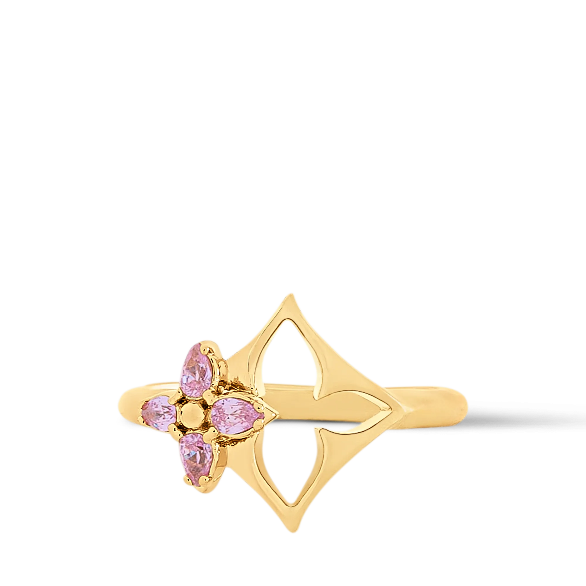Louis Vuitton Flowergram Strass Ring Brass - Women - Fashion Jewelry M1802M Gold