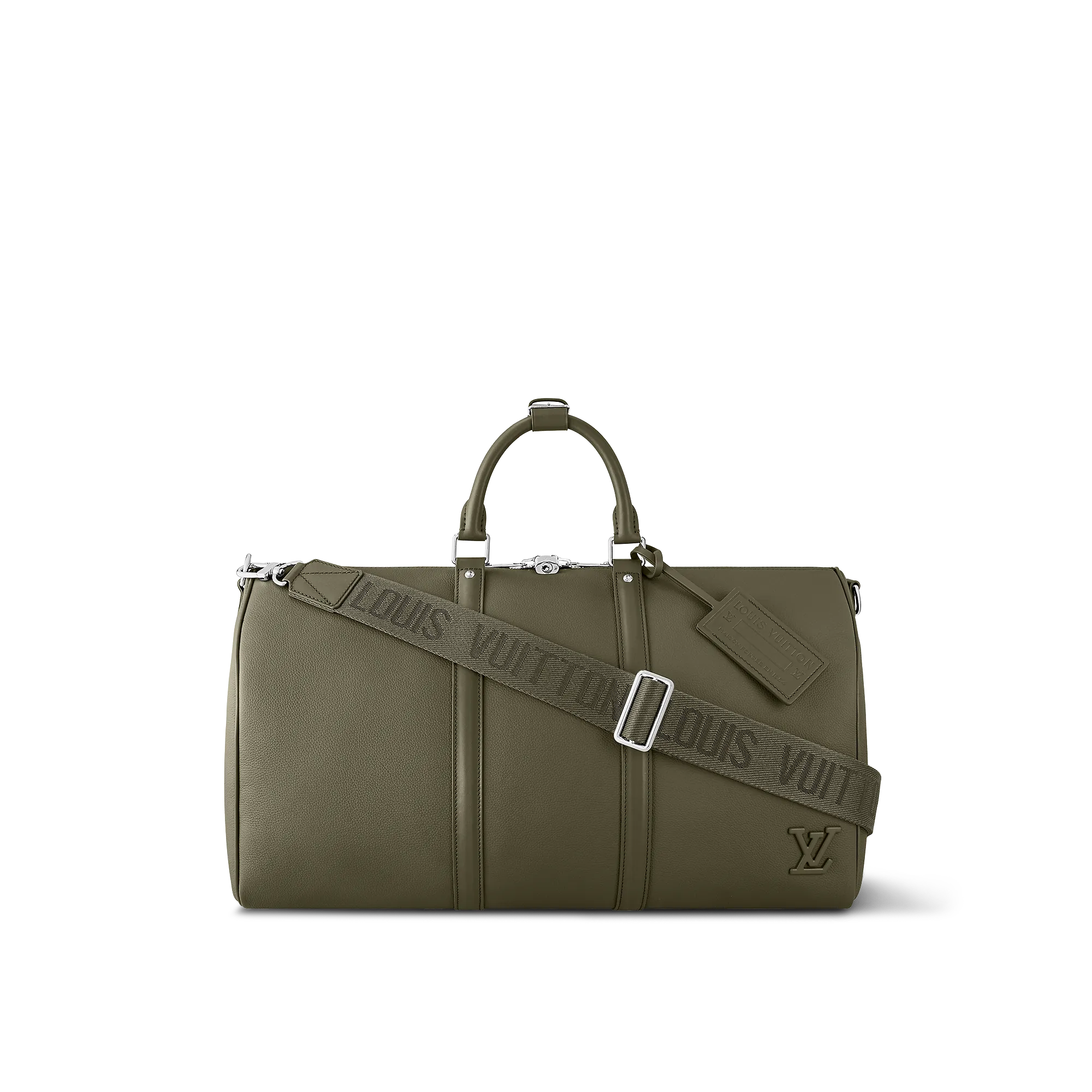 Louis Vuitton Keepall Bandoulière 50 LV Aerogram - Men - Travel M21536 Khaki
