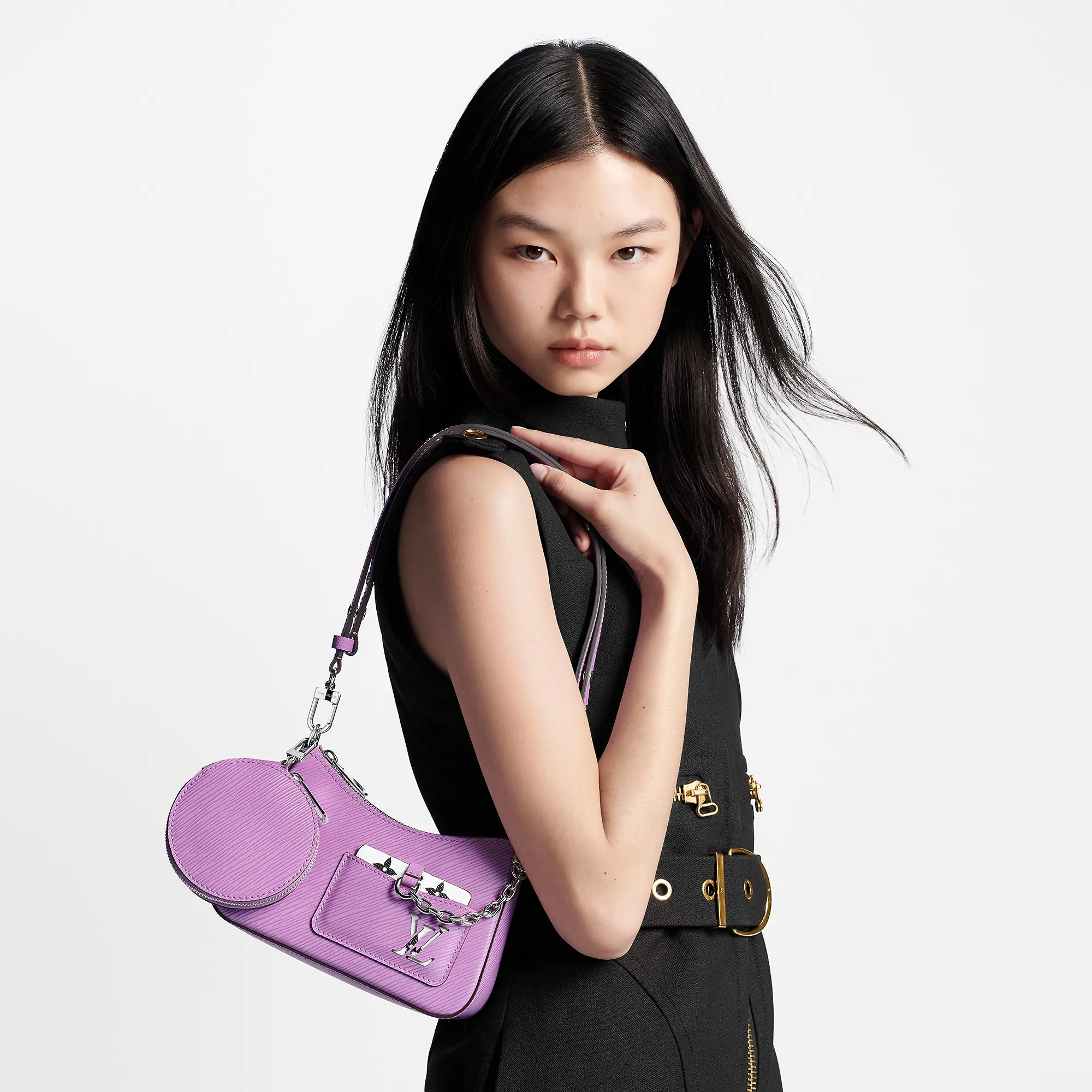 Louis Vuitton Marellini Epi Leather - Women - Handbags M22653 Lilas Provence