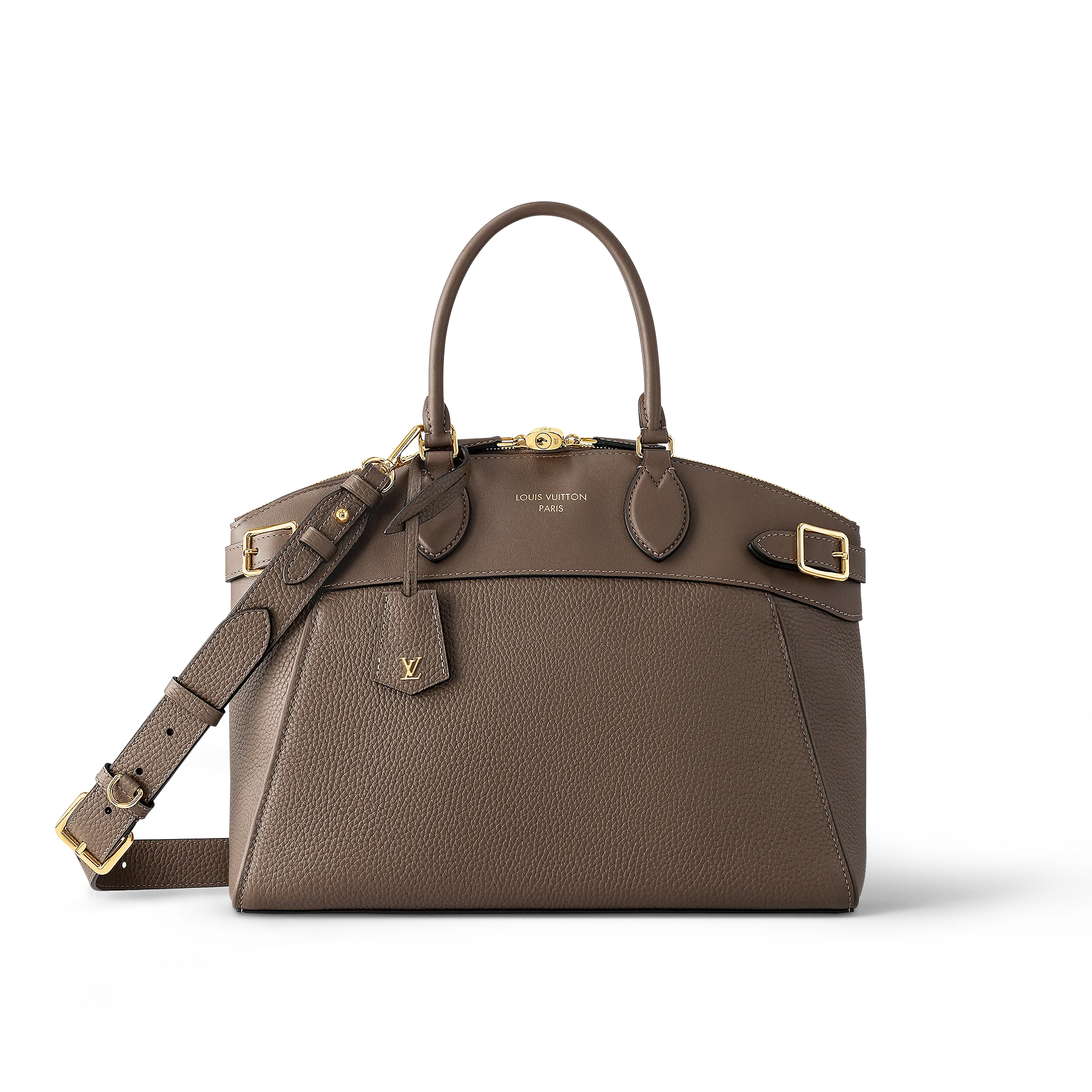Louis Vuitton Lock It MM High End Leathers - Women - Handbags M22927 Earth