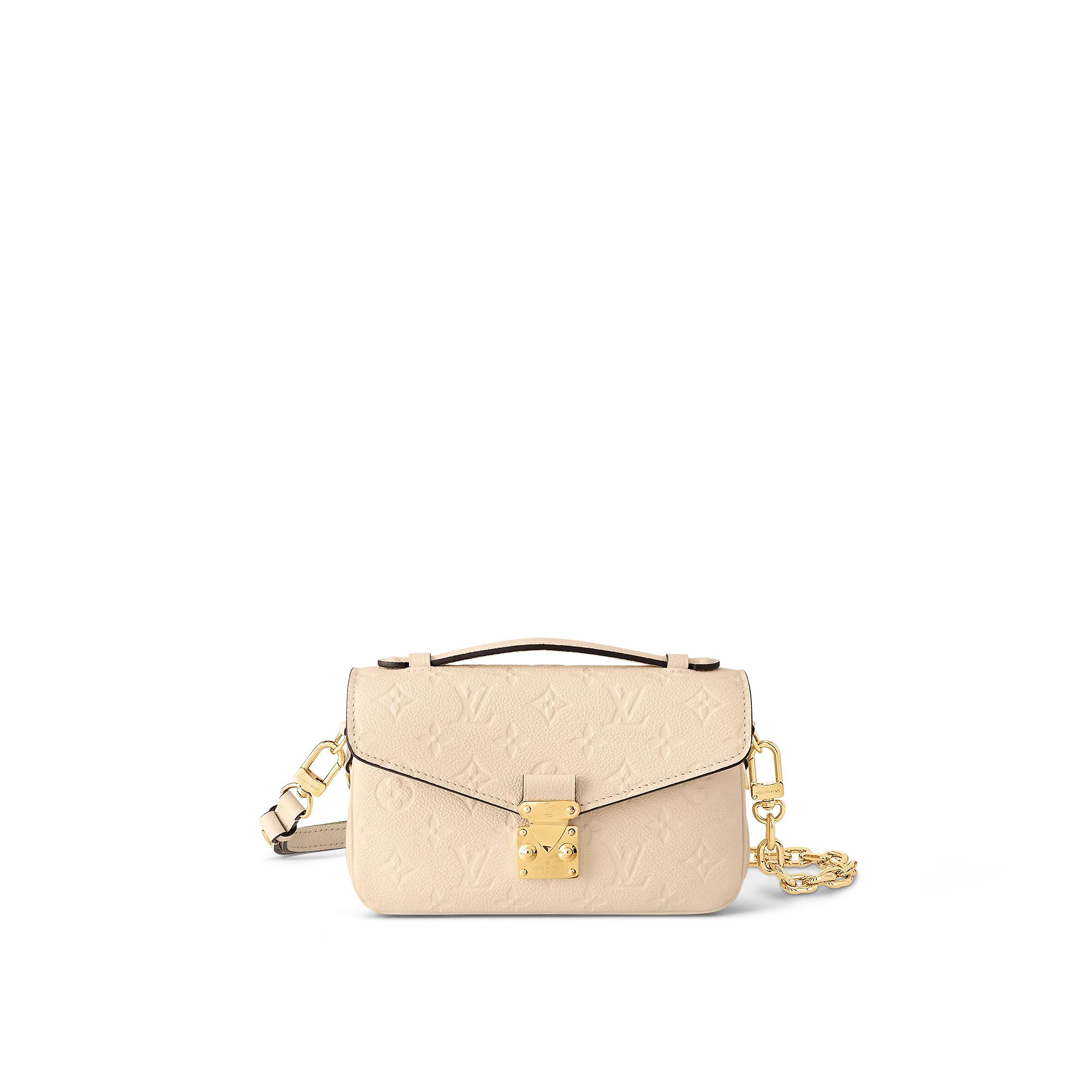 Louis Vuitton Pochette Métis East West Monogram Empreinte Leather - Women - Handbags M22942 Cream Louis Vuitton Pochette Métis East West Monogram Empreinte Leather - Women - Handbags M22942 Cream