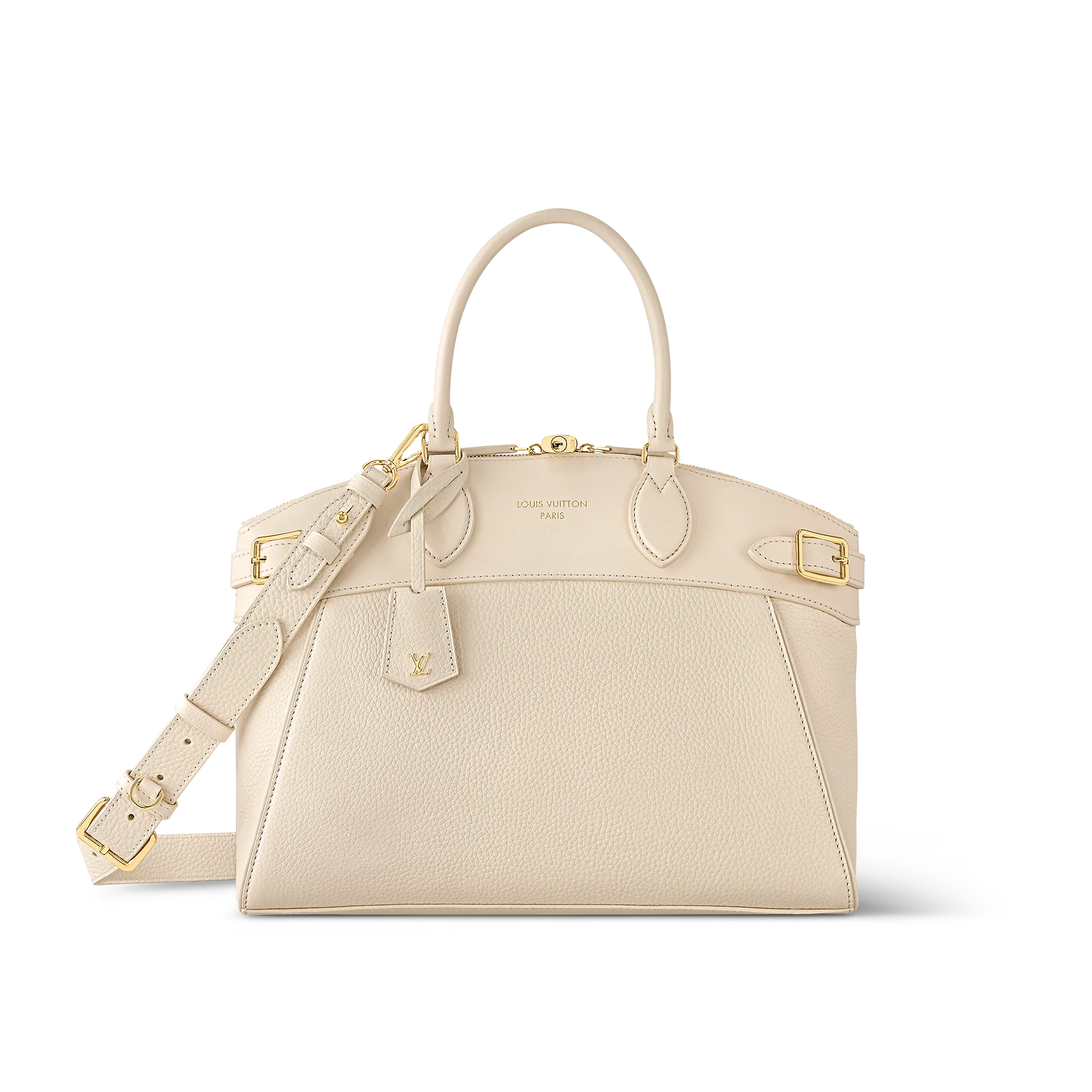 Louis Vuitton Lock It MM High End Leathers - Women - Handbags M23061 Cream