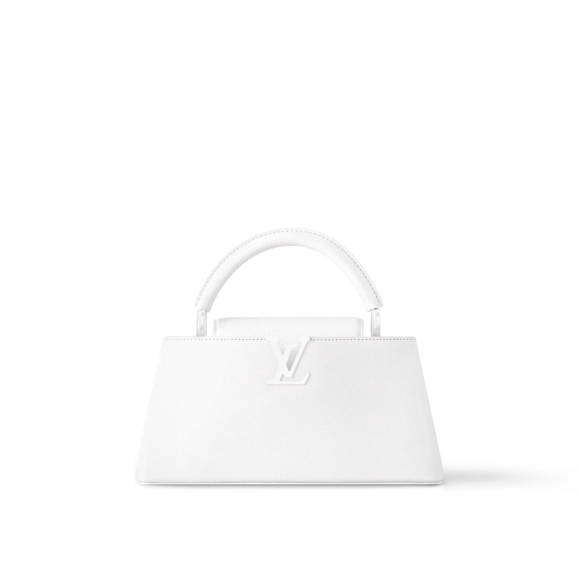 Louis Vuitton Capucines East - West MM Taurillon - Women - Handbags M23948 White Louis Vuitton Capucines East - West MM Taurillon - Women - Handbags M23948 White