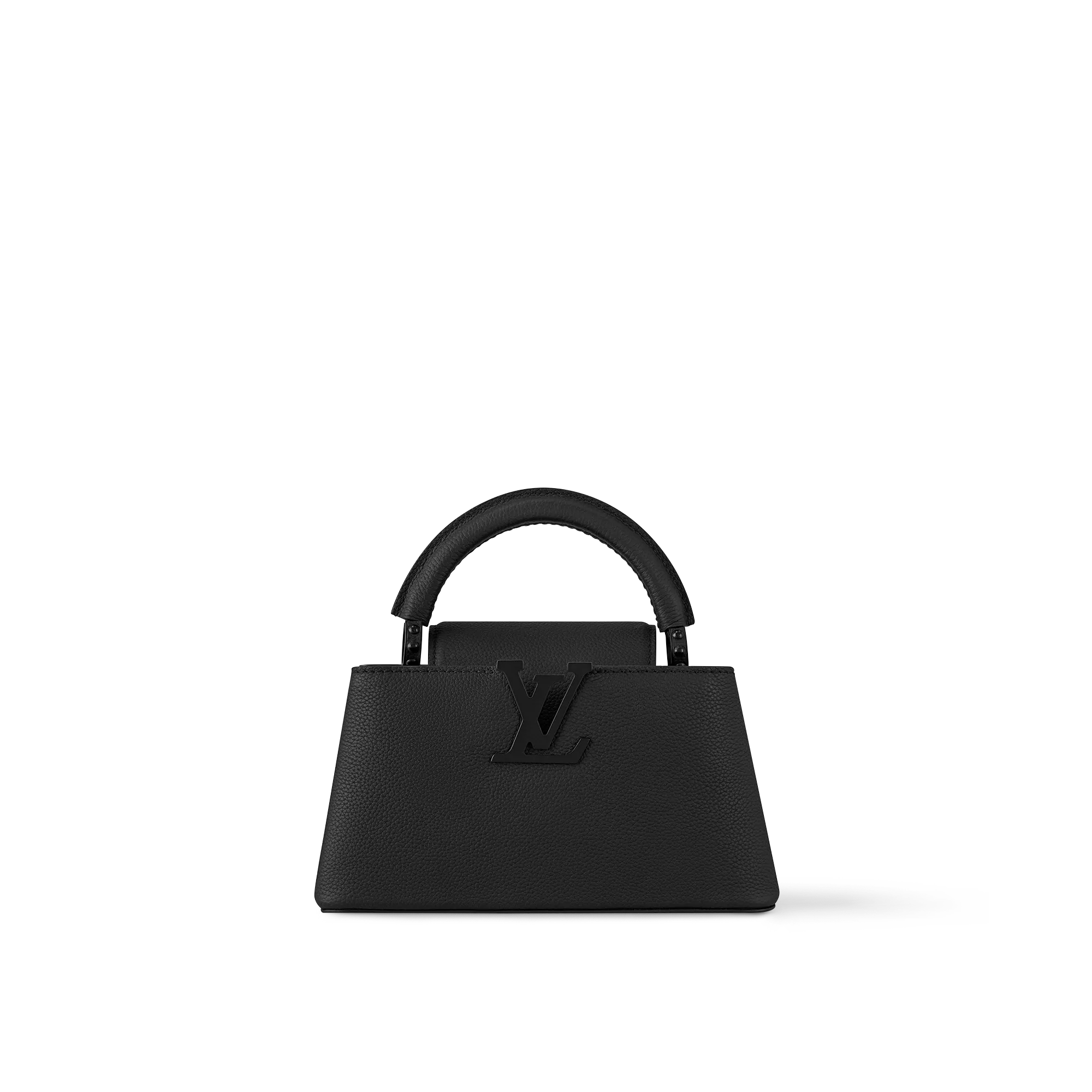 Louis Vuitton Capucines East - West Mini Taurillon - Women - Handbags M23955 Black Louis Vuitton Capucines East - West Mini Taurillon - Women - Handbags M23955 Black
