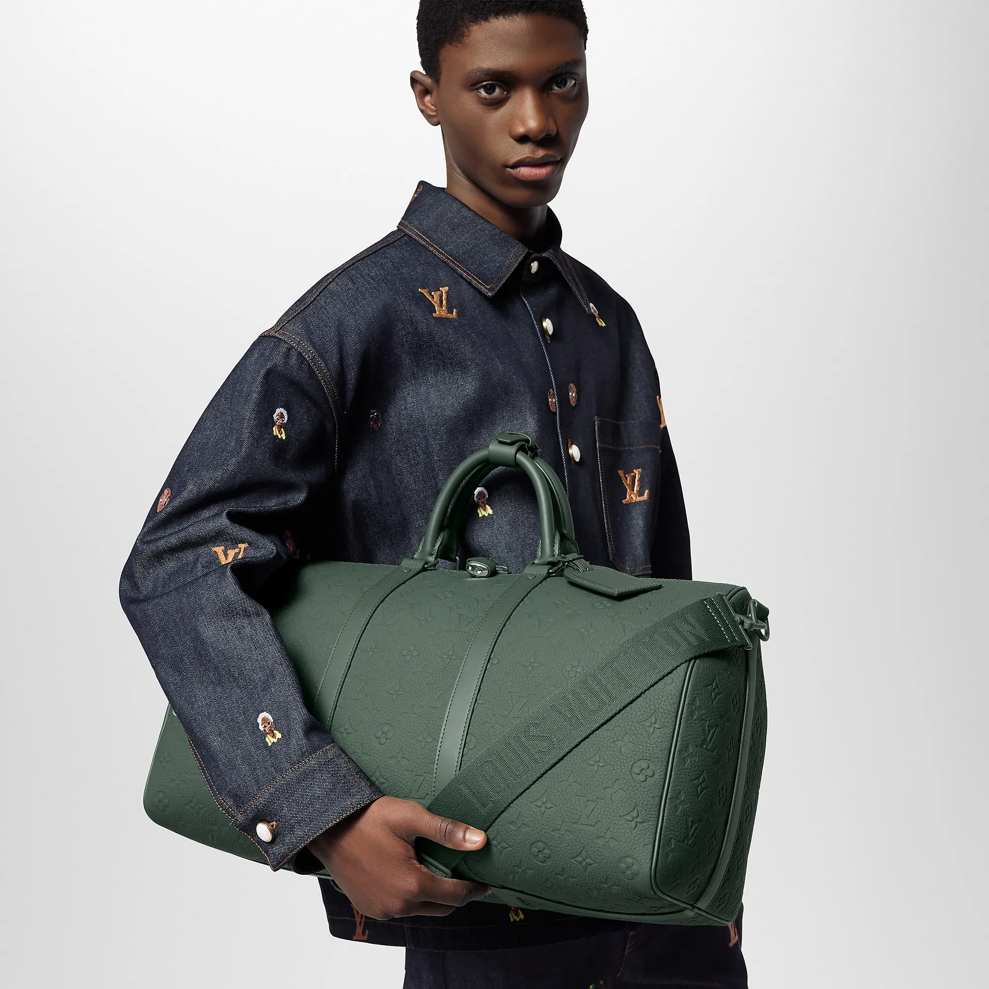 Louis Vuitton Keepall Bandoulière 50 Monogram Taurillon Leather - Men - Travel M24440