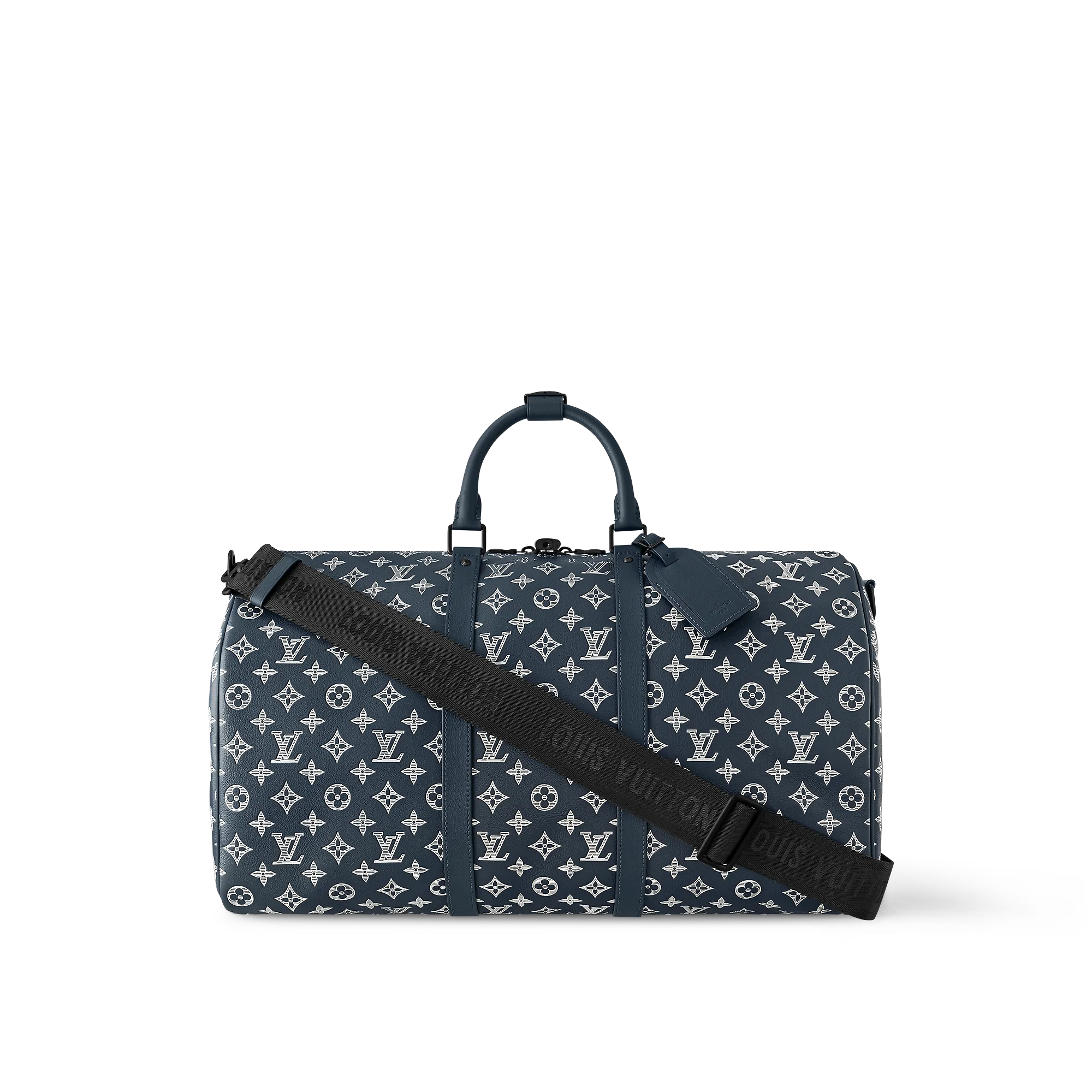 Louis Vuitton Keepall Bandoulière 50 G65 - Men - Travel M24953 Navy Blue