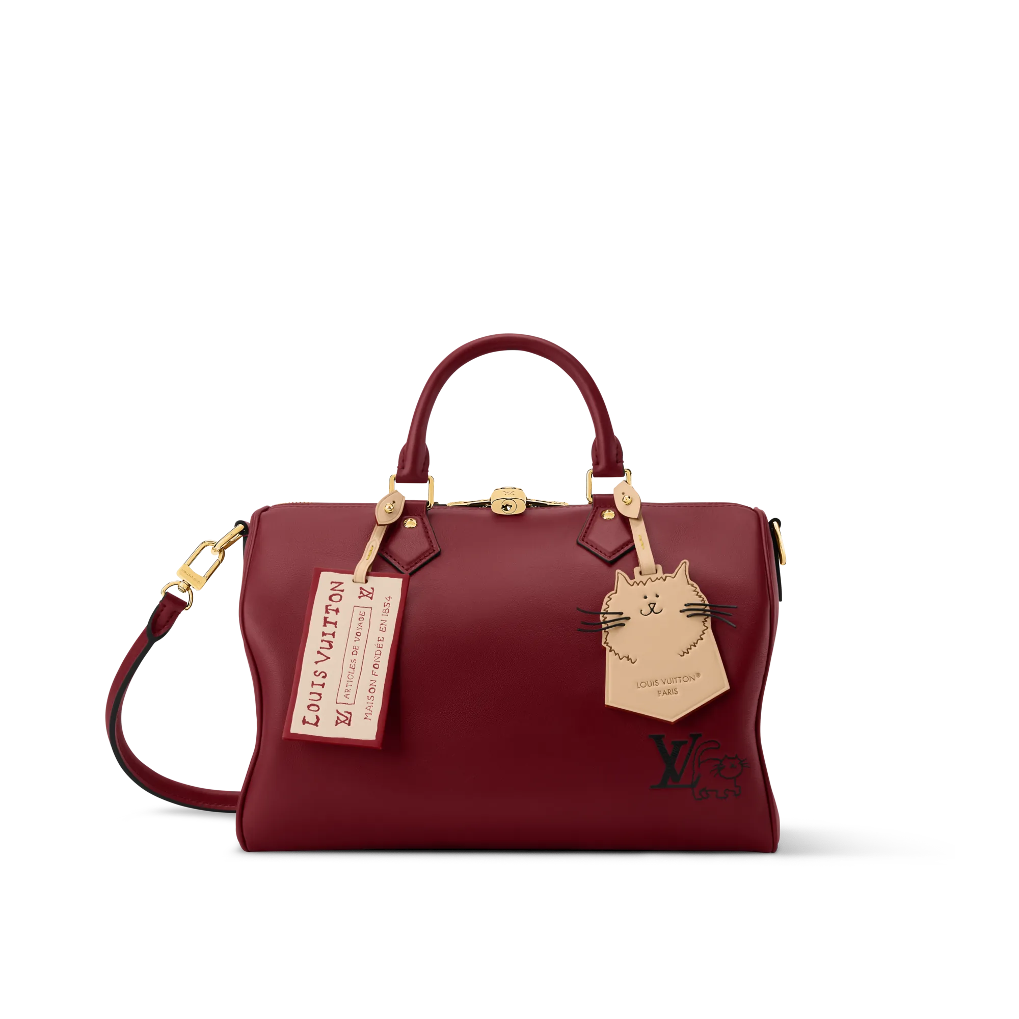 Louis Vuitton Speedy Soft 30 Cowhide - Bags and Wallets - Women's Bags M25766 Plum