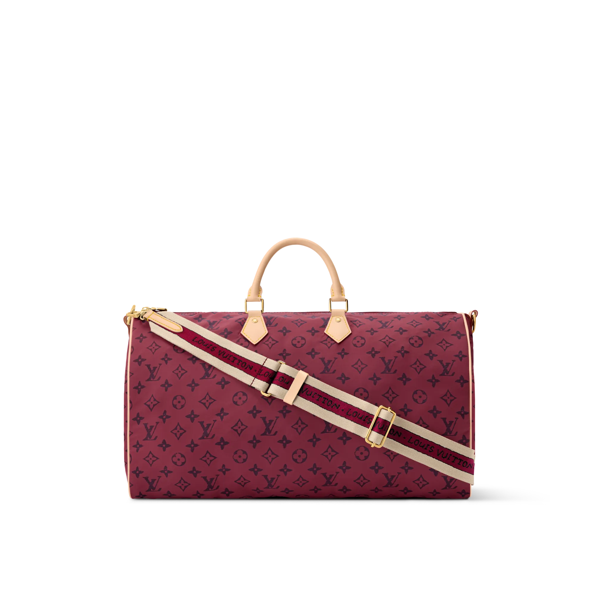 Louis Vuitton Keepall Foldable 45 Nylon - Women - Travel M25772 Raspberry