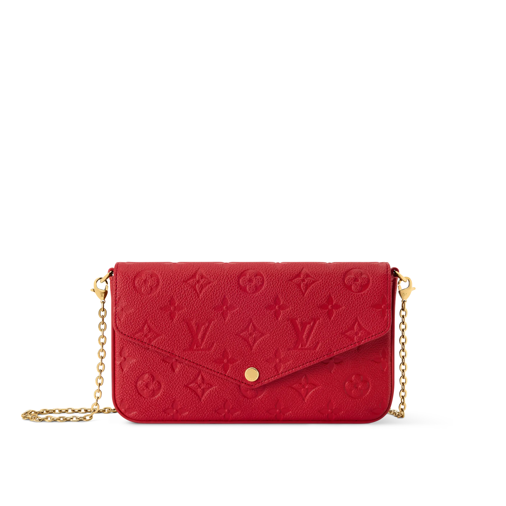 Louis Vuitton Pochette Félicie Cowhide - Bags and Wallets - Women's Small Leather Goods M25793 Red