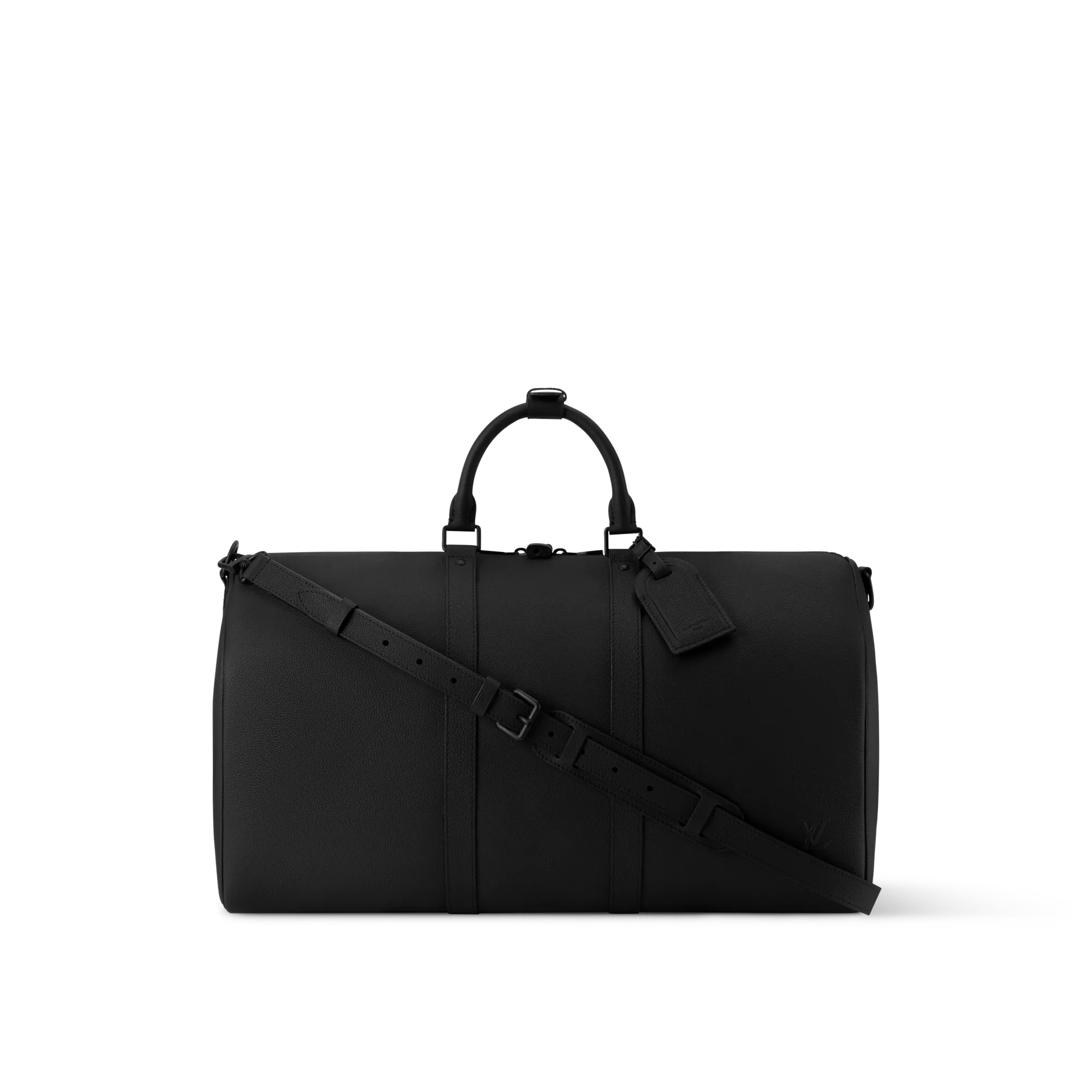 Louis Vuitton Keepall Bandoulière 50 Cowhide - Men - Travel M26118 Black