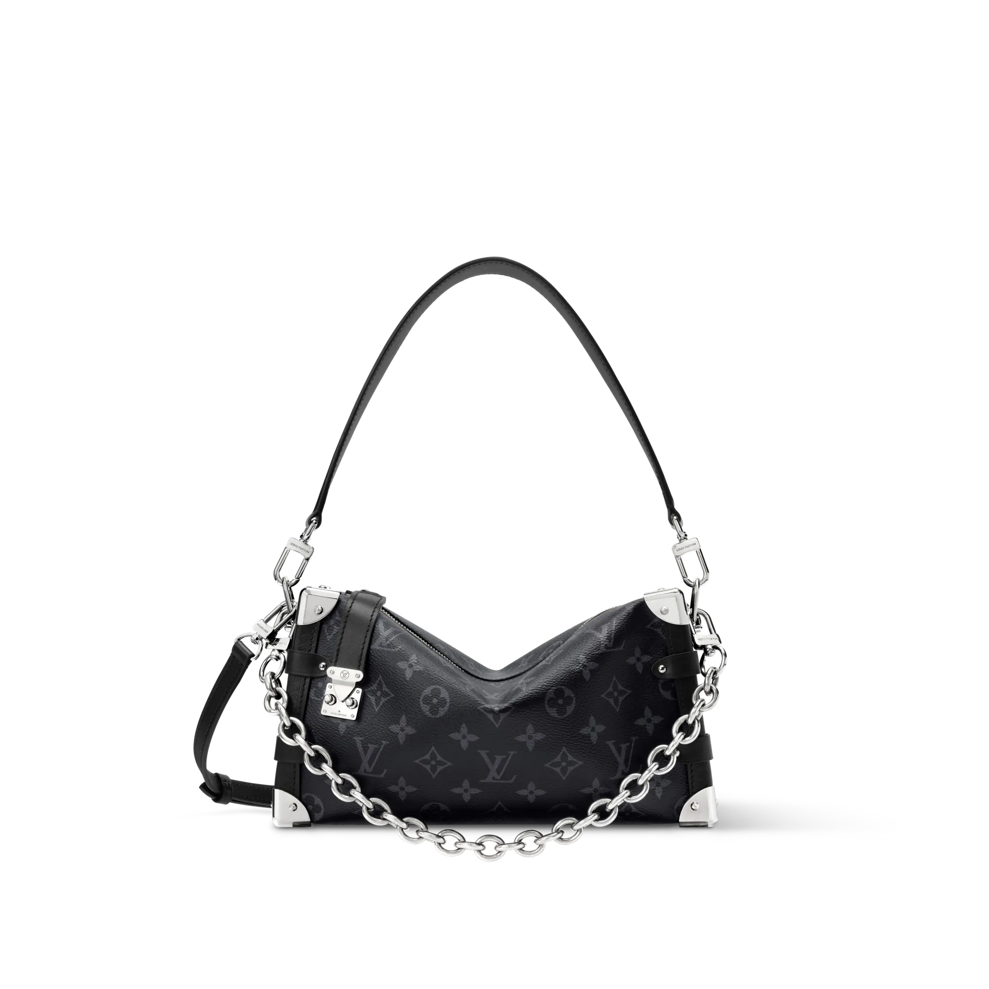 Louis Vuitton Side Trunk MM East West Coated canvas - Bags and Wallets - Women's Bags M26226 Black