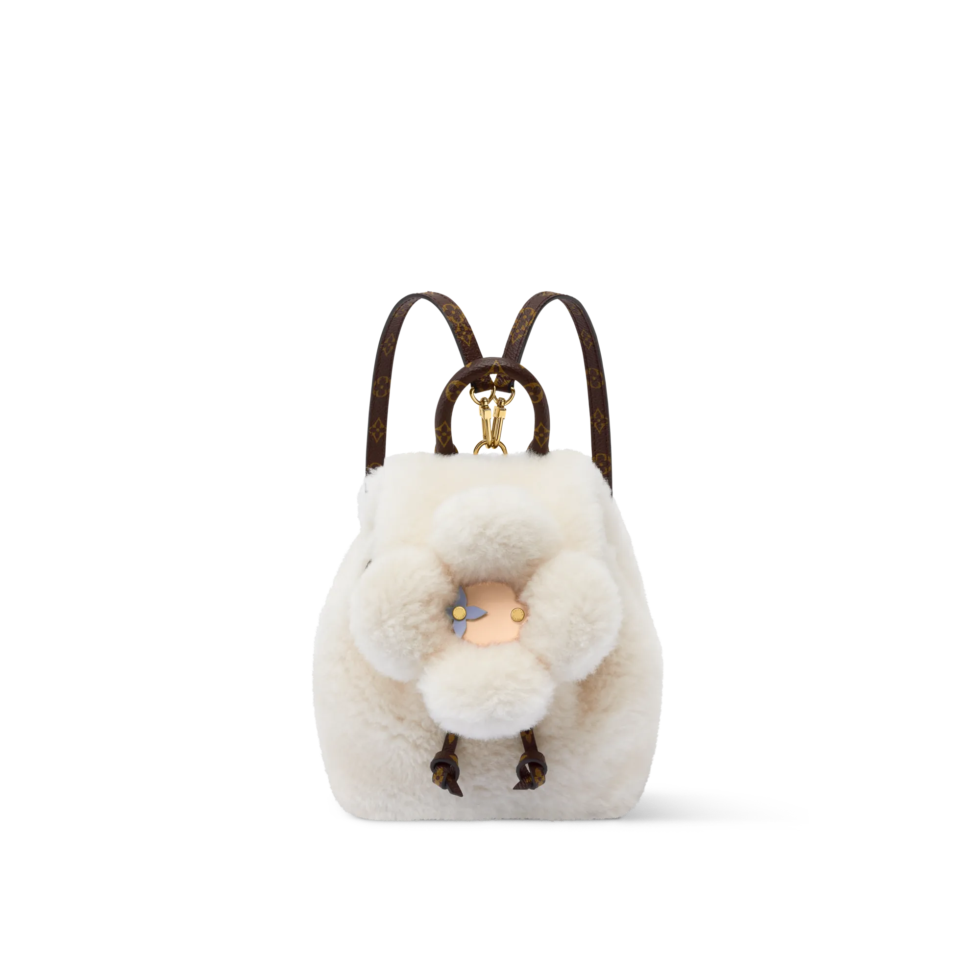 Louis Vuitton Viv-ified Backpack Shearling - Bags and Wallets - Women's Small Leather Goods M26246 White