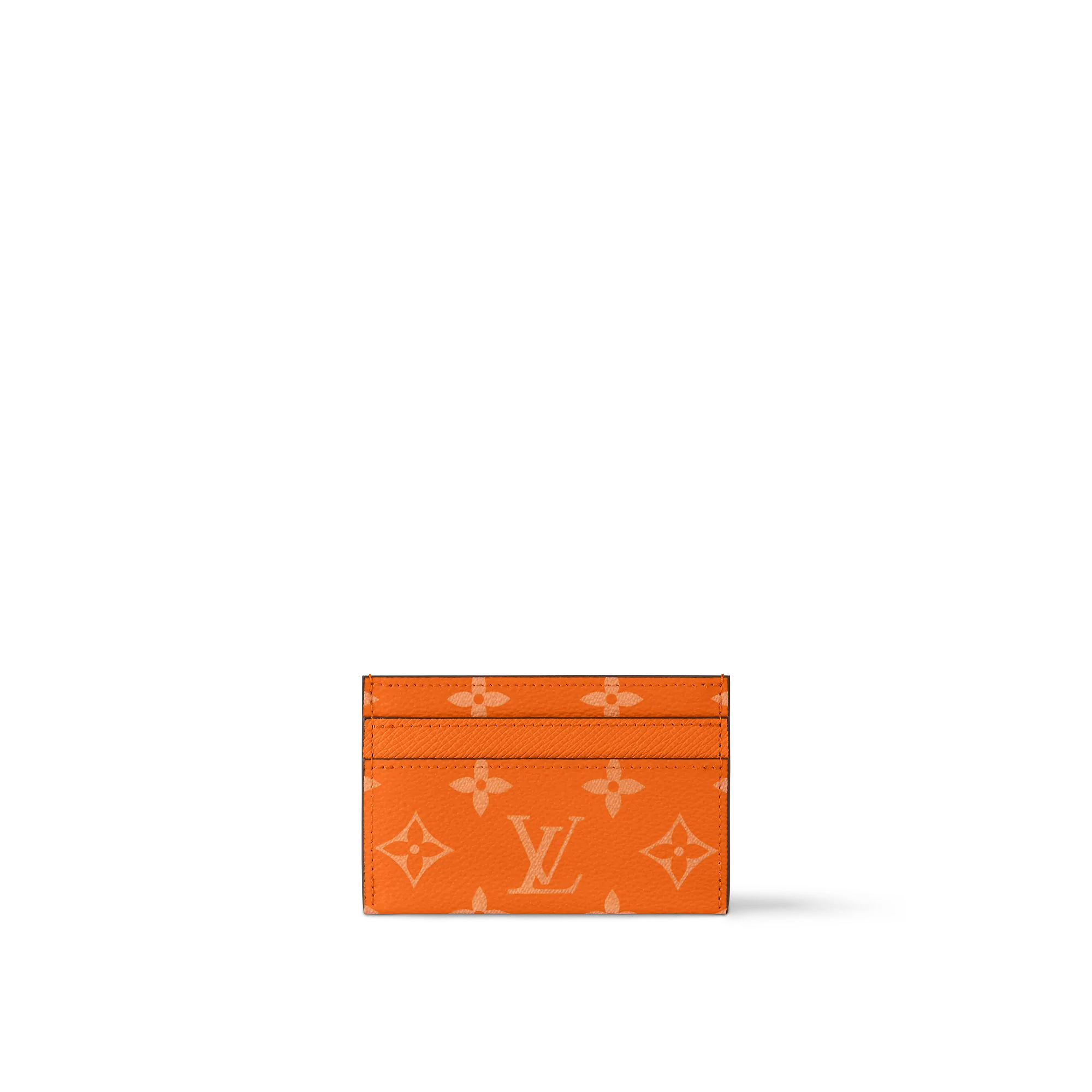 Louis Vuitton Porte Cartes Double Taigarama - Men - Small Leather Goods M31060 Tangerine