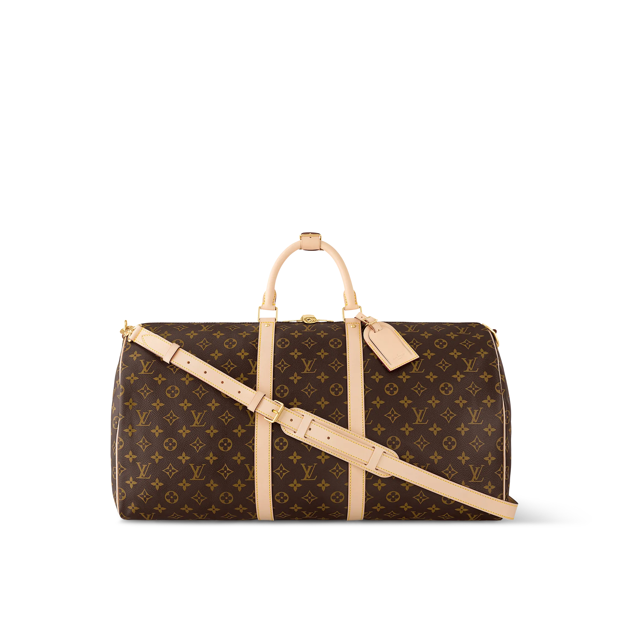 Louis Vuitton Keepall Bandoulière 55 Coated canvas - Men - Travel M41414 Brown