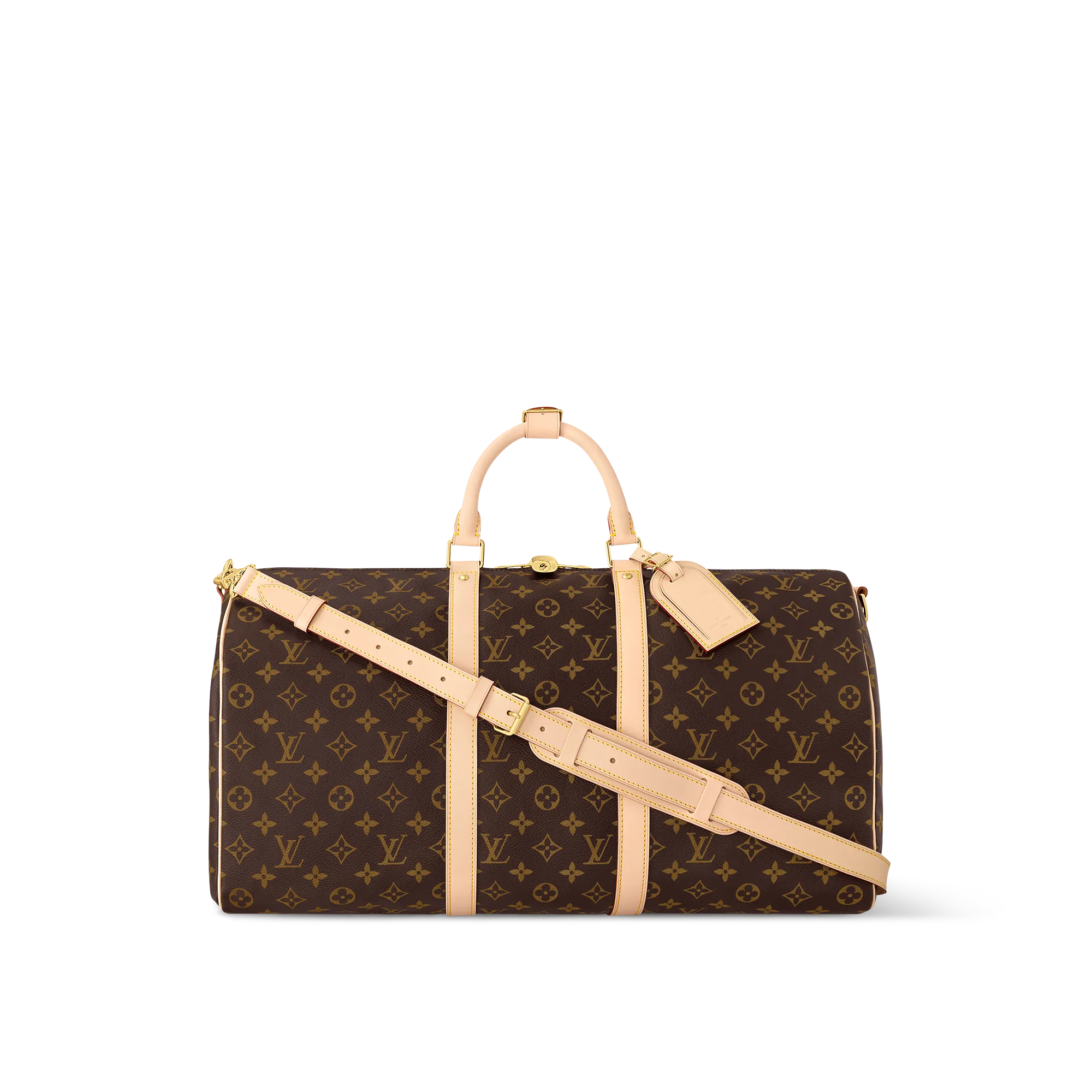 Louis Vuitton Keepall Bandoulière 50 Coated canvas - Bags and Wallets - Personalization Leather Goods M41416 Brown