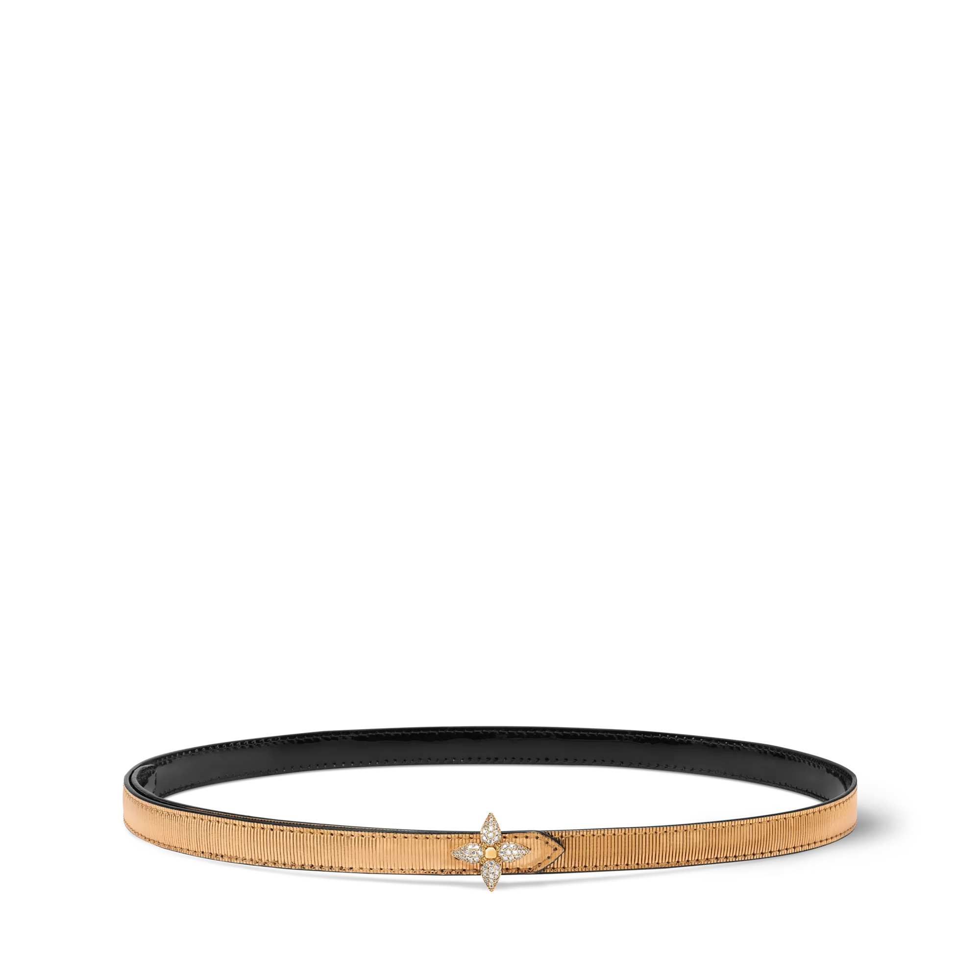 Louis Vuitton Mini Flowergram Reversible 15mm Belt Calfxx - Women - Accessories M4444W Black