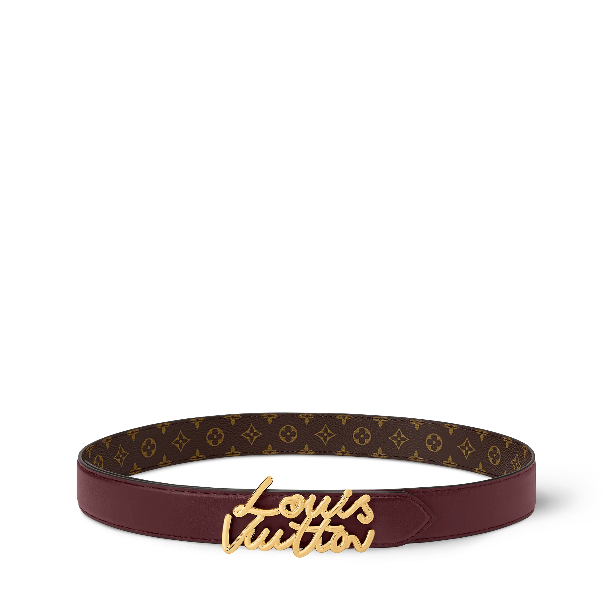 Louis Vuitton LV Script 30mm Belt Cowhide - Women - Accessories M4515W Red